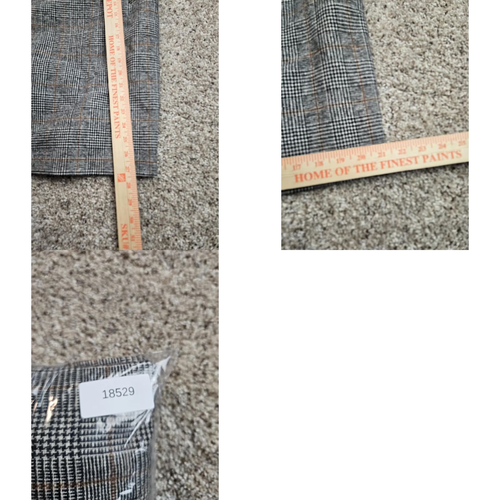 Orvis VINTAGE Orvis Skirt Womens 12 Gray Wool Plaid Tweed Knee Length Pencil Slit Lined Size 34" / US 12 / IT 48 - 8 Thumbnail