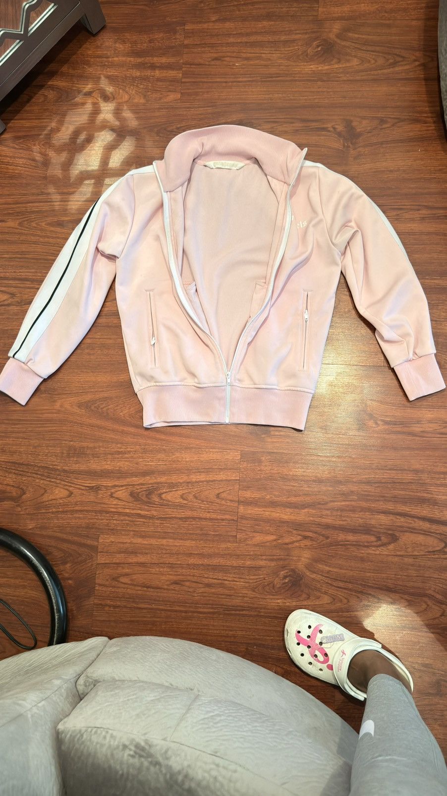 Palm Angels Light Pink Palm Angels Track Jacket Size US S / EU 44-46 / 1 - 1 Thumbnail
