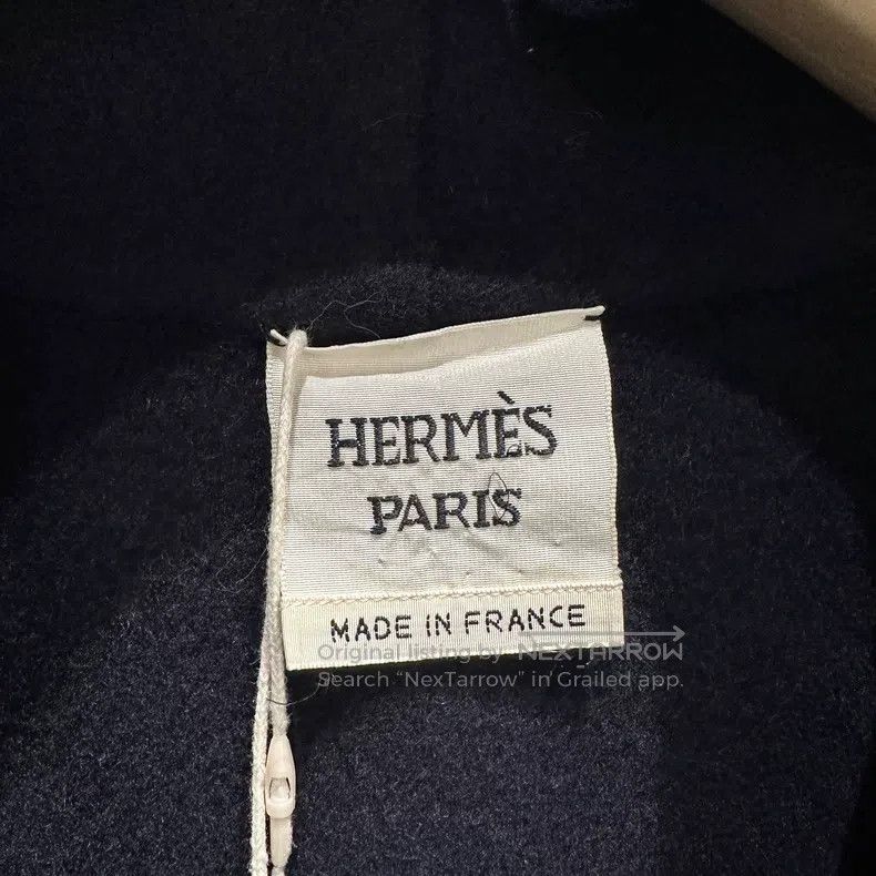 Hermes Hermes Leather Trimmed Cashmere Coat Short Trench Size XXS / US 00 / IT 34 - 3 Thumbnail