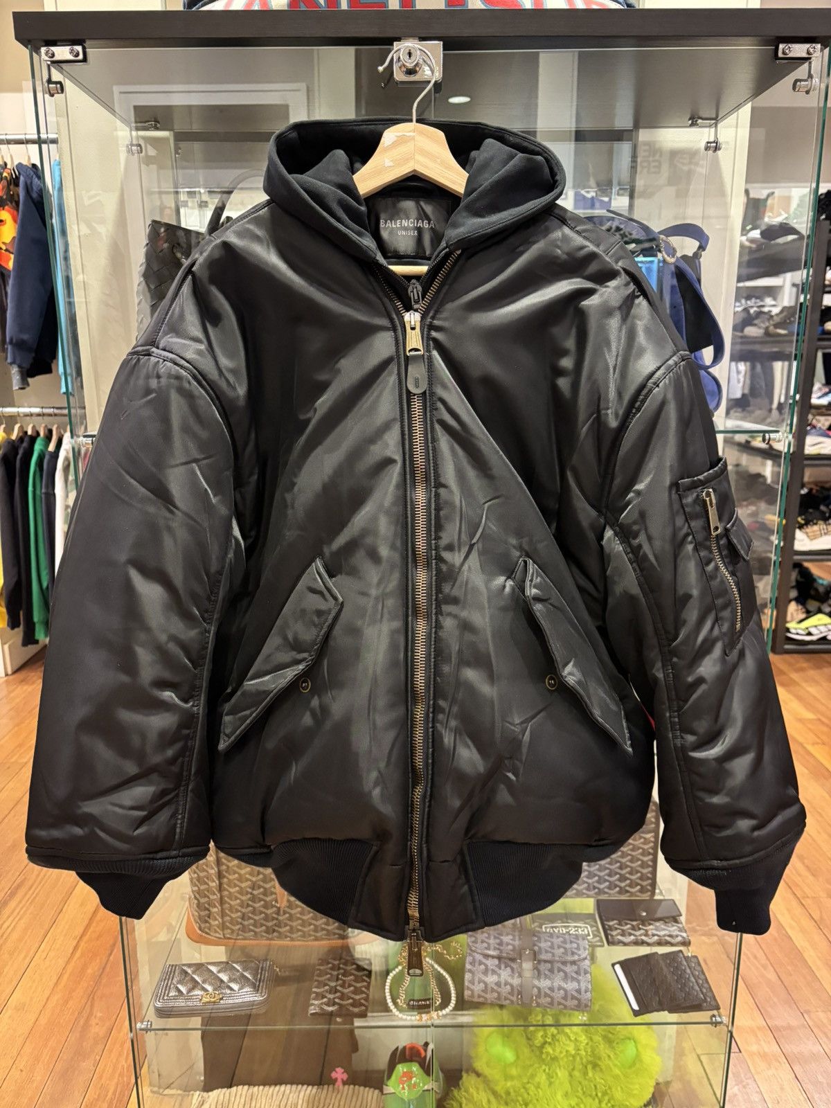 Balenciaga Balenciaga Double Layer Bomber Jacket Size US XS / EU 42 / 0 - 2 Thumbnail