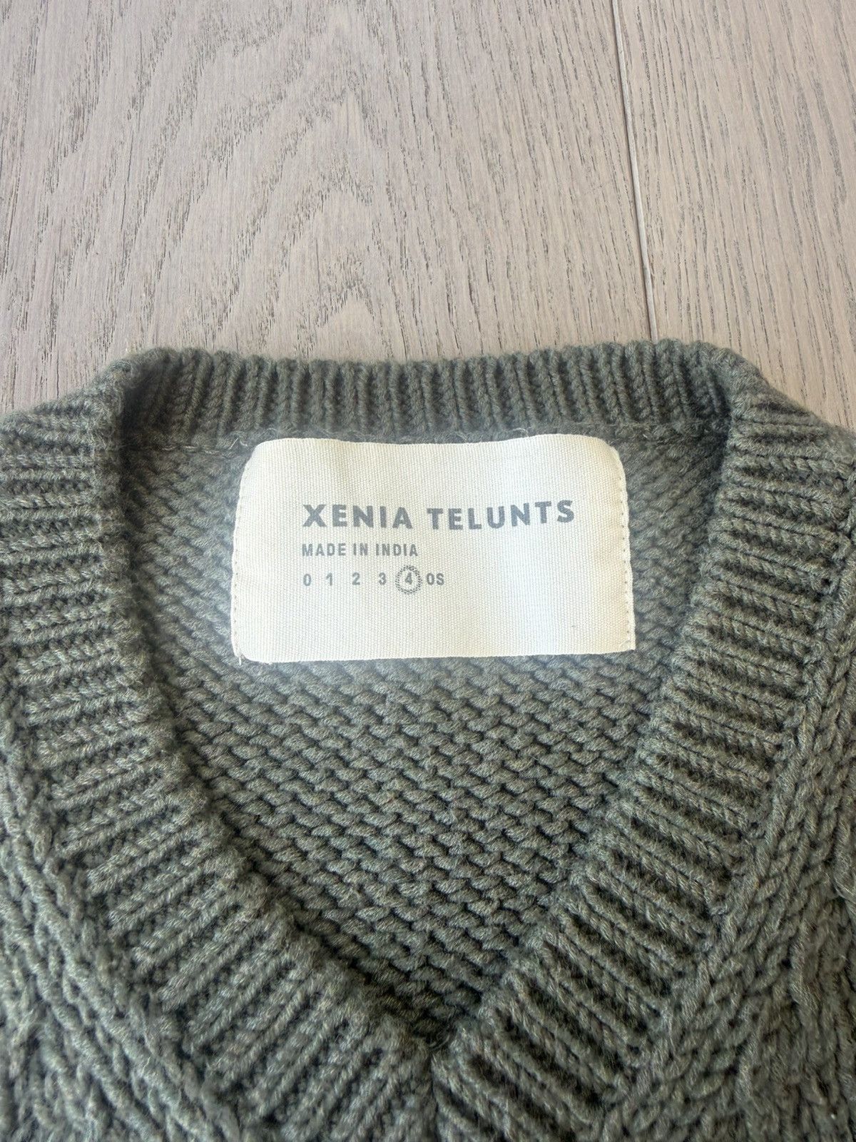 XENIA TELUNTS Xenia Telunts Green / Grey (“Khaki”) Fisherman Vest Size US XL / EU 56 / 4 - 2 Thumbnail