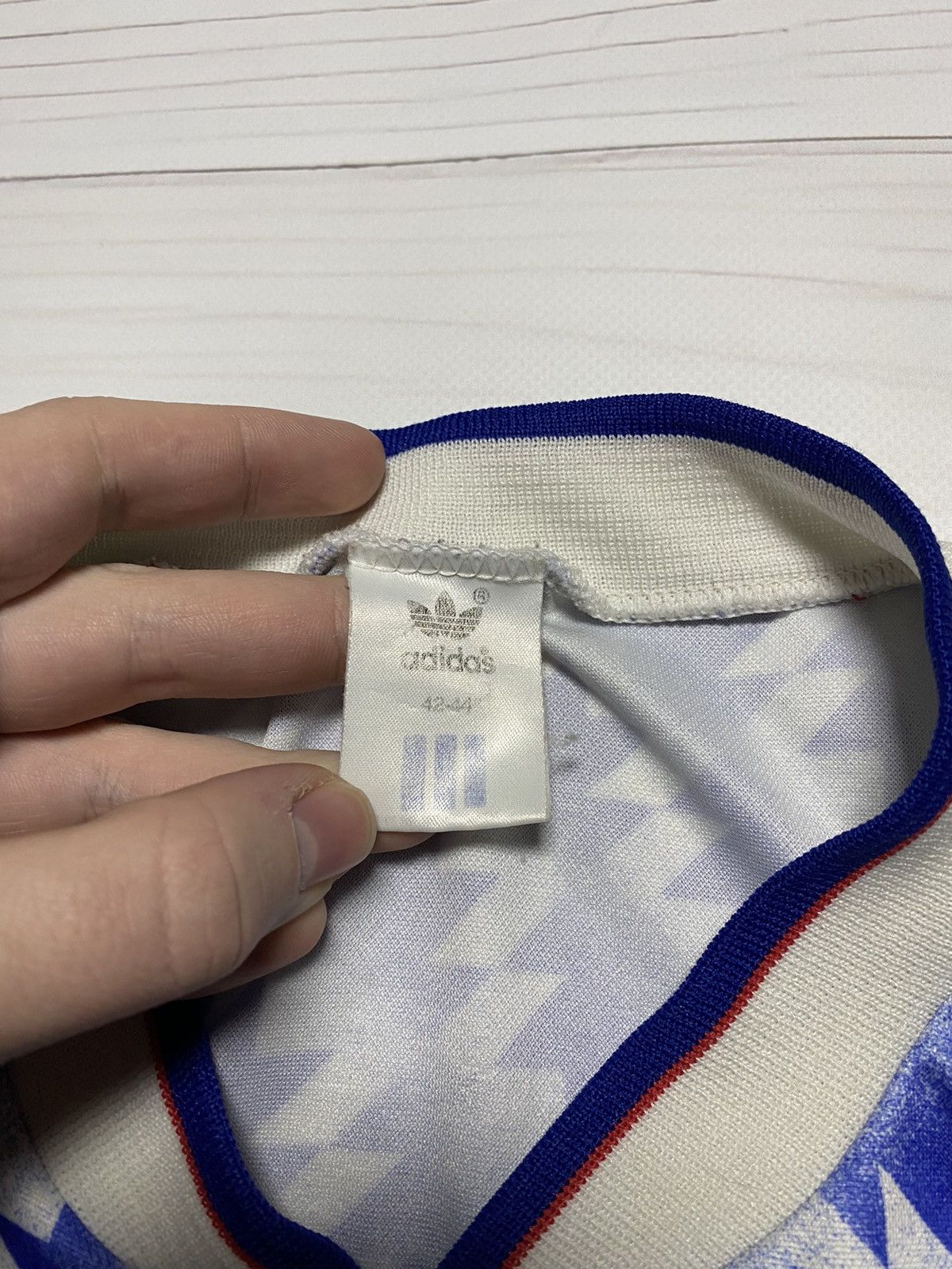 Adidas × Vintage Vintage Manchester United 1990/92 away y2k football t shirt Size US M / EU 48-50 / 2 - 3 Thumbnail
