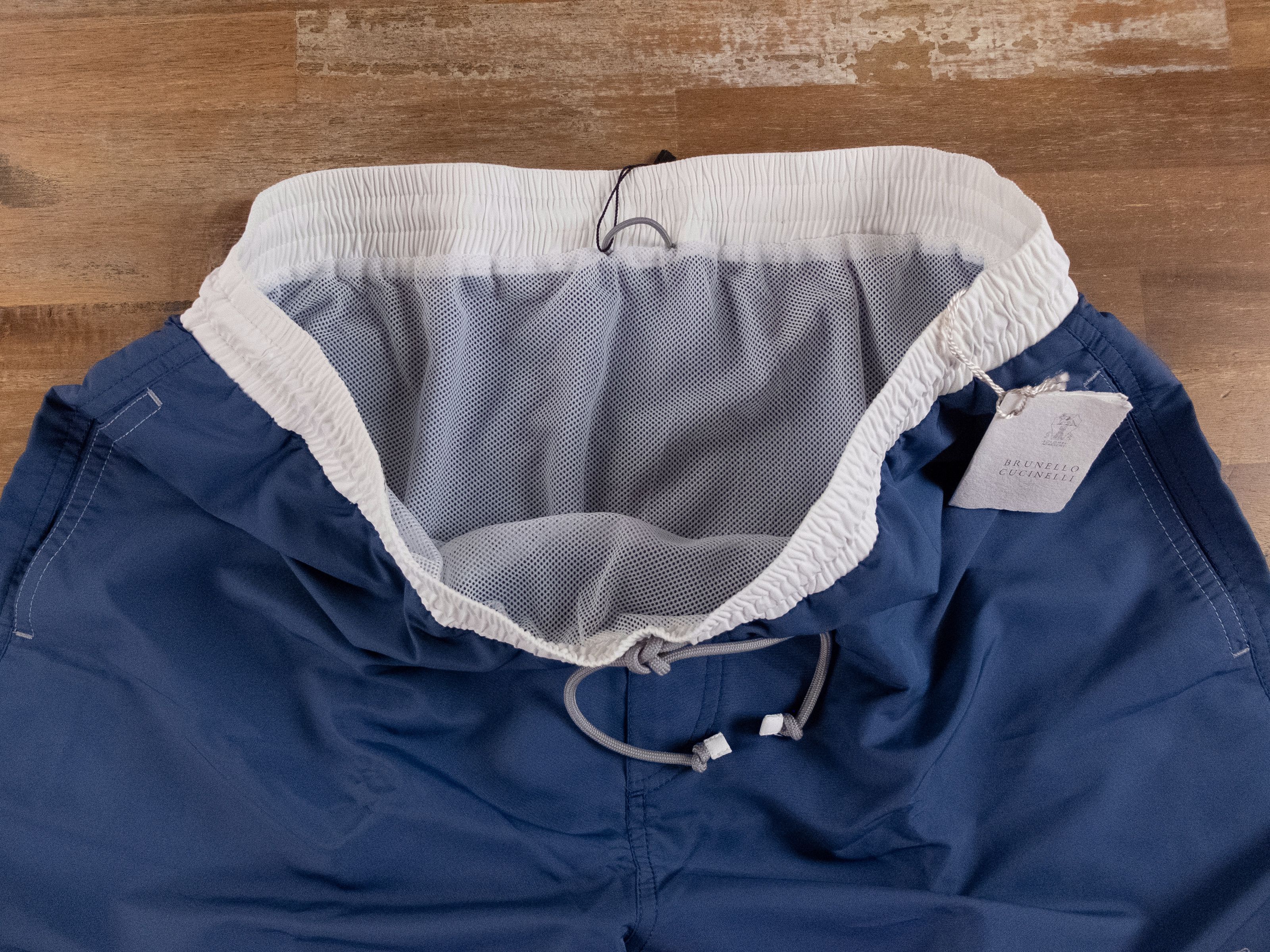 Brunello Cucinelli BRUNELLO CUCINELLI blue logo swim shorts XL authentic Size US 36 / EU 52 - 3 Thumbnail