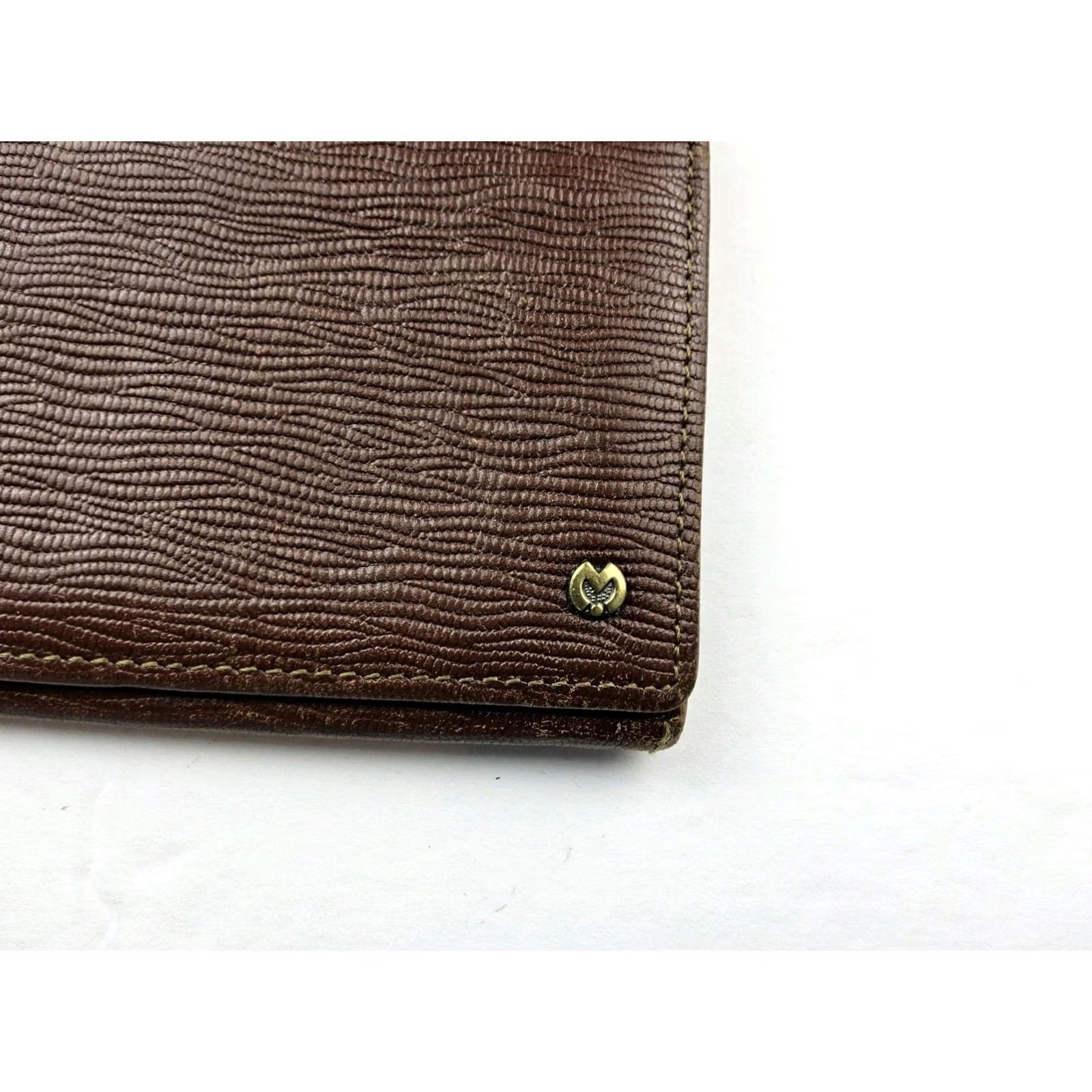 Vintage Mila Sehon Milano Leather Wallet Full Size Long Burgundy Women, 7.25x3.5, Pre-Owned, Wallet Size ONE SIZE - 2 Thumbnail