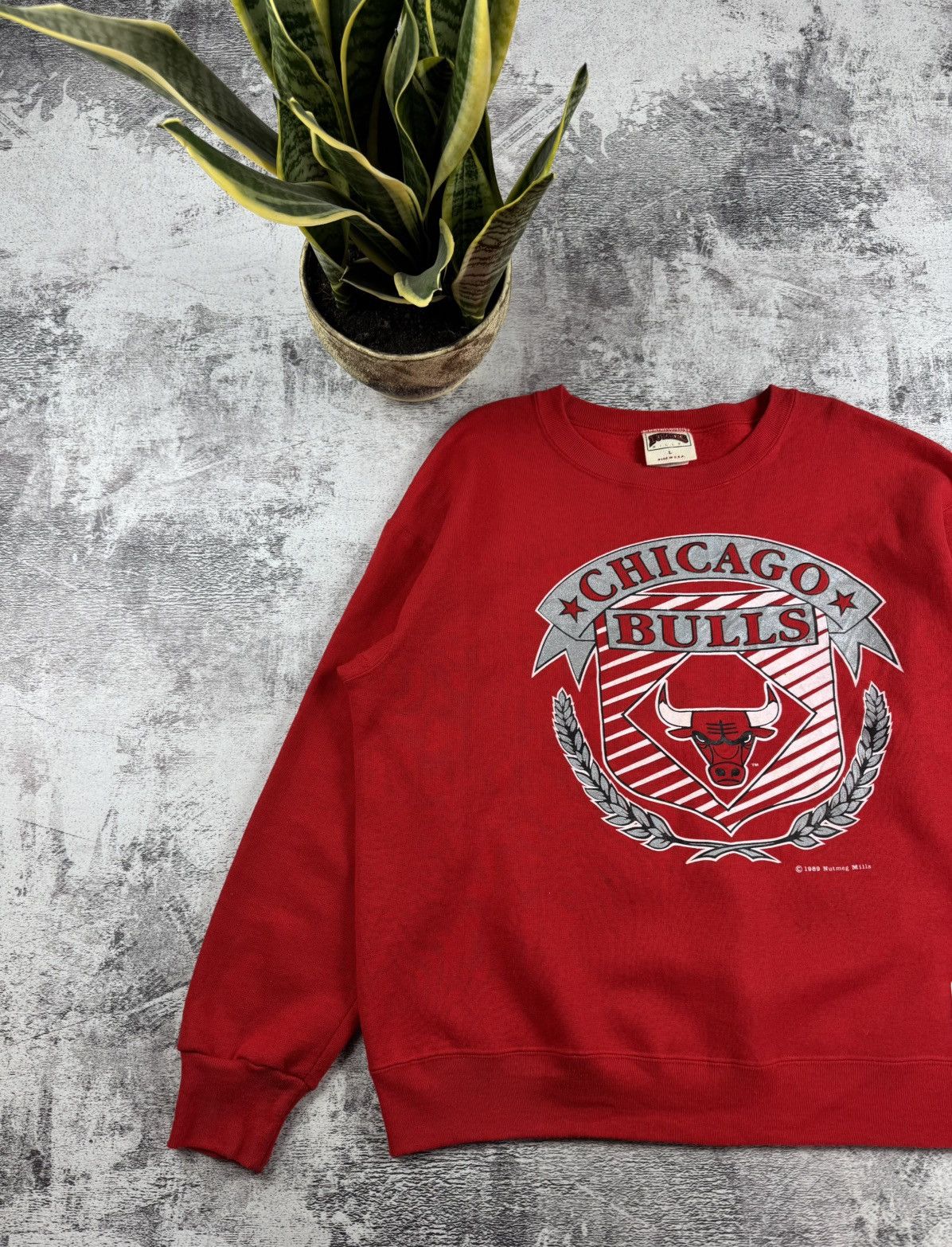 NBA 1989 Chicago Bulls NBA Varsity Sweatshirt Hoodie Pullover Size US L / EU 52-54 / 3 - 2 Thumbnail