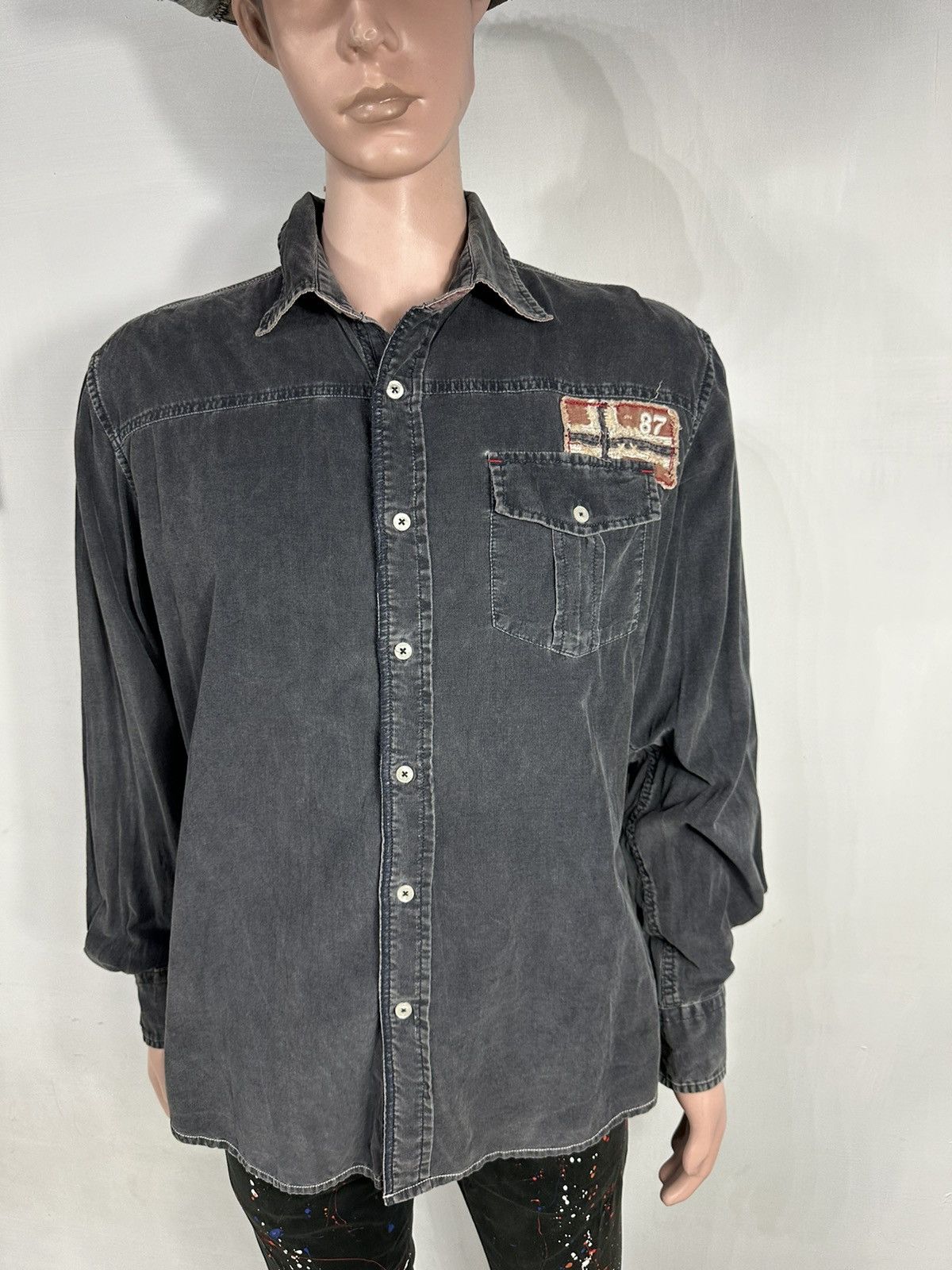 Napapijri × Vintage Vintage Napapijri Shirt Size US XL / EU 56 / 4 - 2 Thumbnail