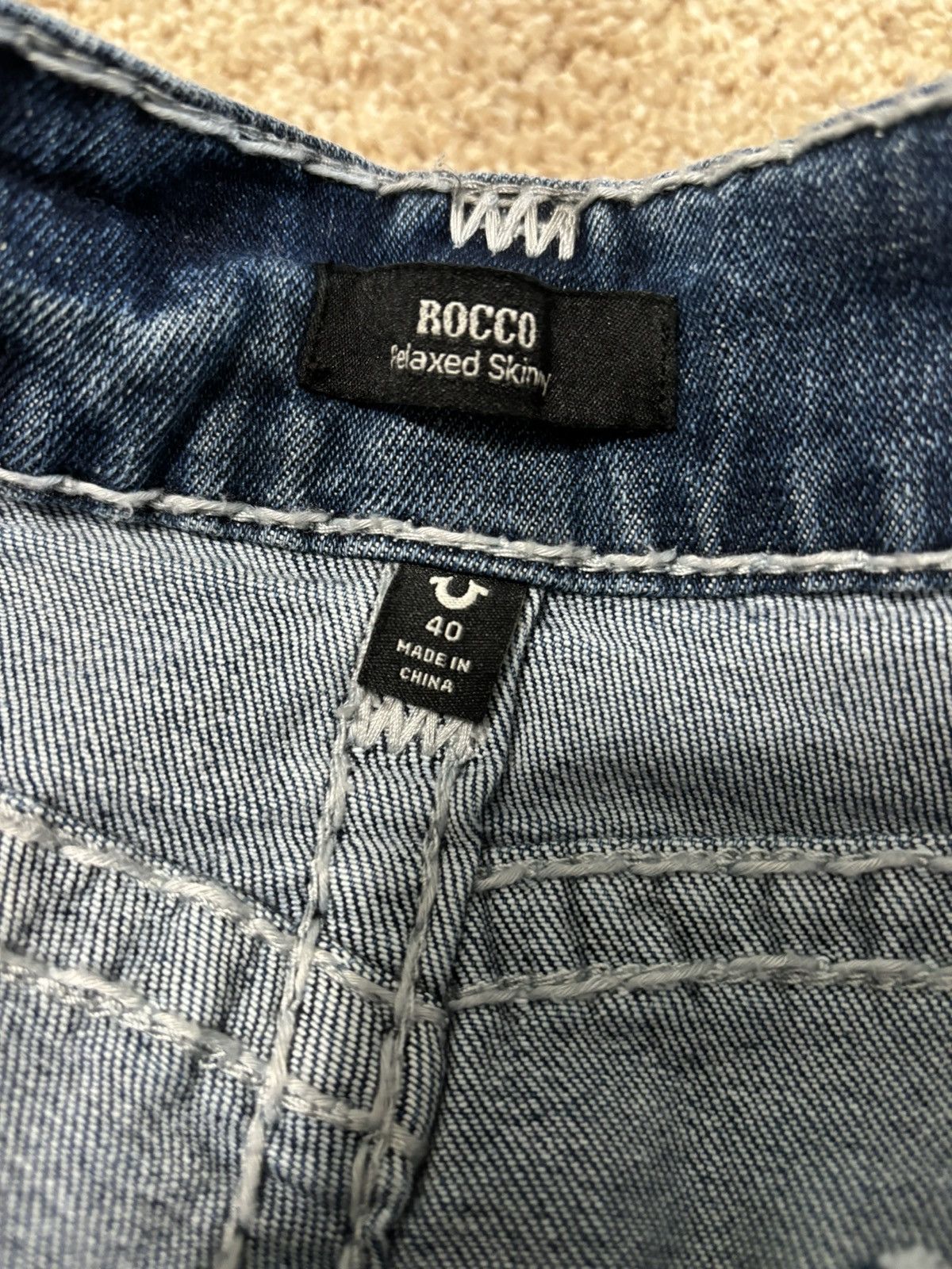 True Religion True Religion Rocco Relaxed Skinny Fit Jeans Size US 40 / EU 56 - 6 Thumbnail