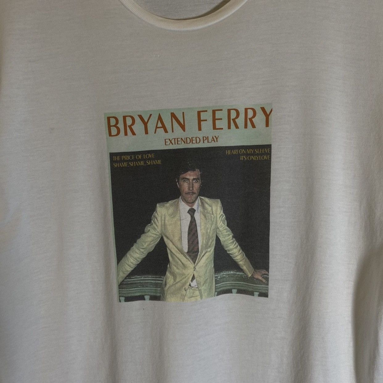 Dolce & Gabbana Rare! Vintage Dolce Gabbana Bryan Ferry Extended Play TShirt Size US M / EU 48-50 / 2 - 5 Thumbnail
