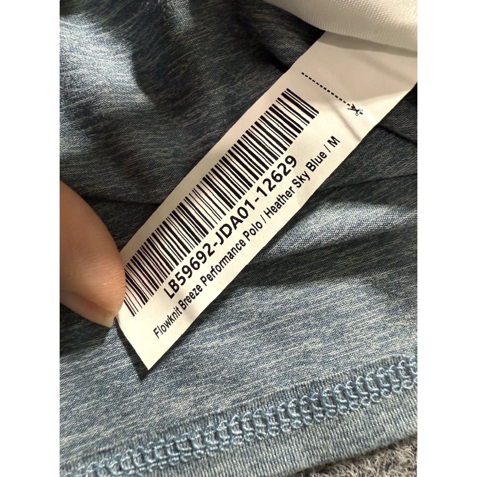 Quince NWT Quince Flowknit Breeze Performance Polo Shirt Mens Medium Heather Sky Blue Size US M / EU 48-50 / 2 - 6 Thumbnail