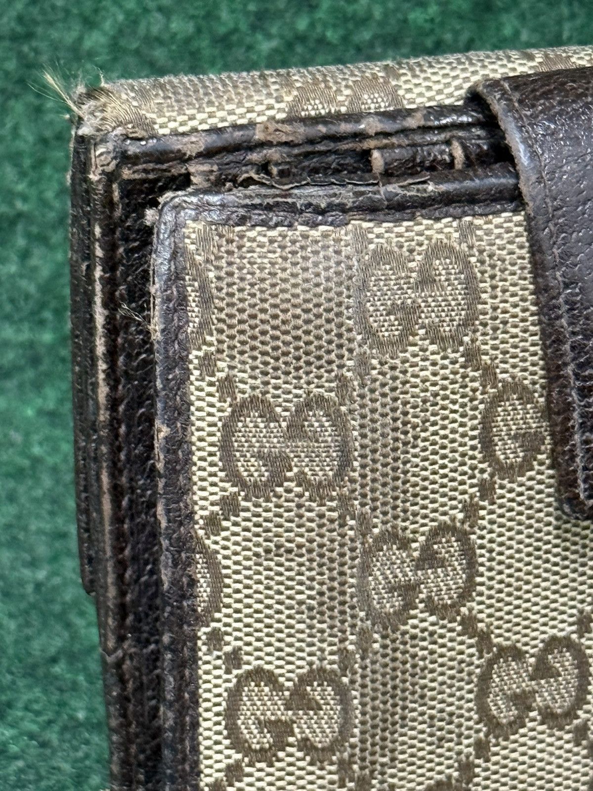 Gucci Vintage Gucci Monogram French Flap Wallet Size ONE SIZE - 3 Thumbnail