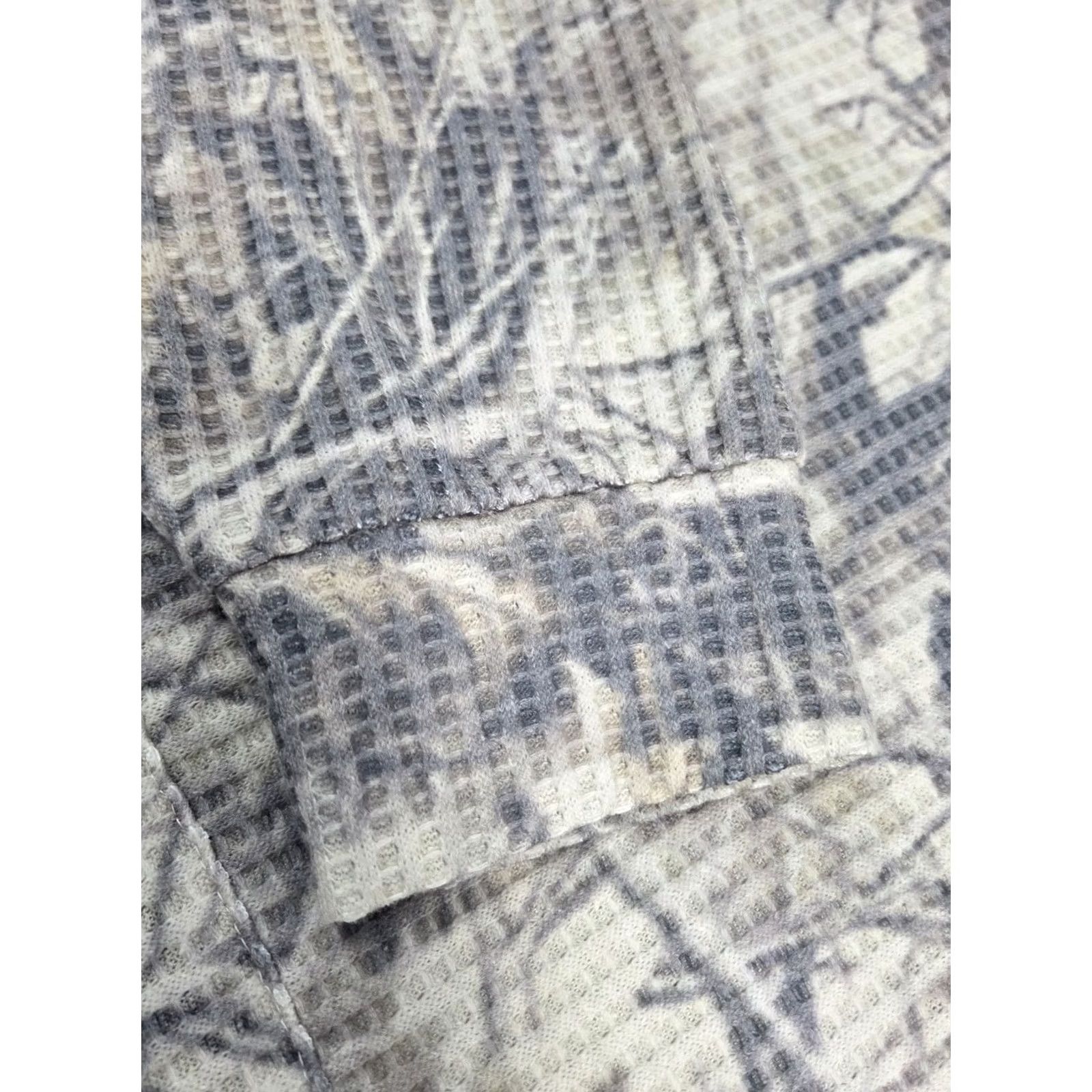 Vintage Negative Space Hoodie Mens M NWT Camo Waffle Knit Pullover Size Size US M / EU 48-50 / 2 - 7 Thumbnail