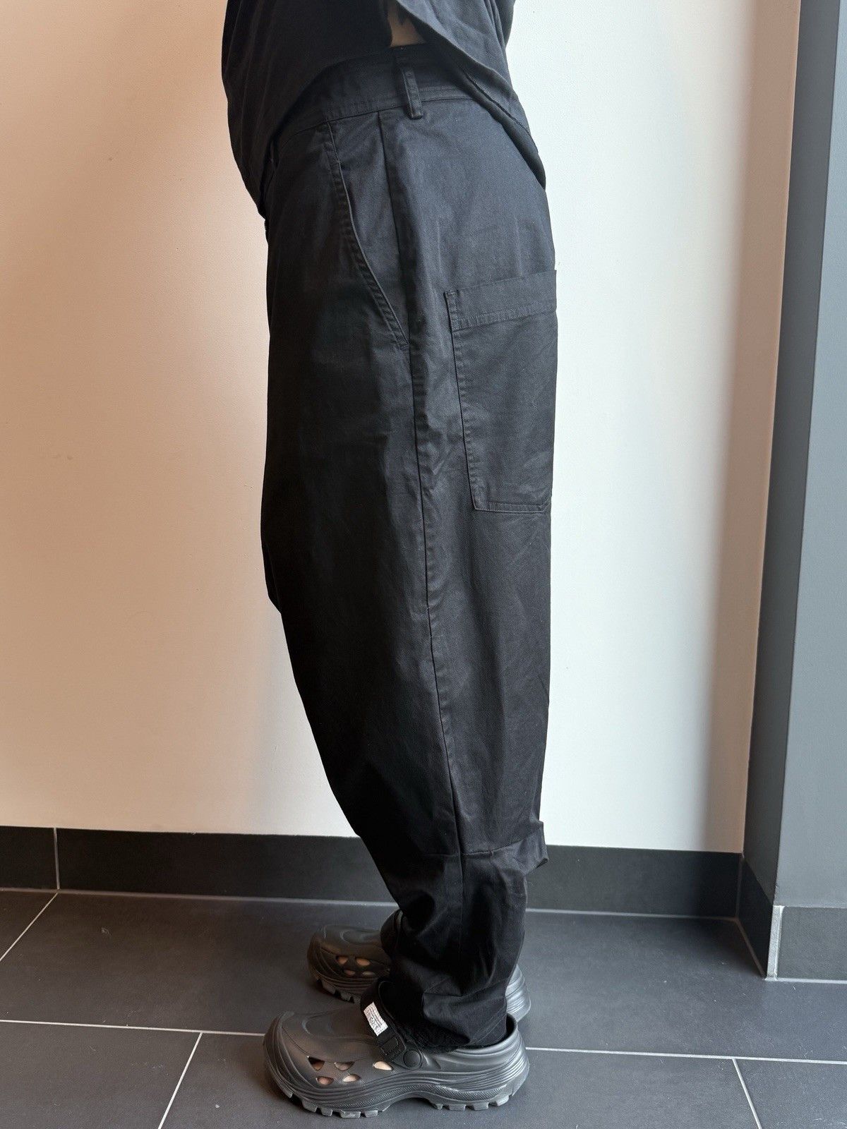 Rundholz Rundholz Black Label Unisex Trousers Avant Garde Black M Size US 32 / EU 48 - 2 Thumbnail
