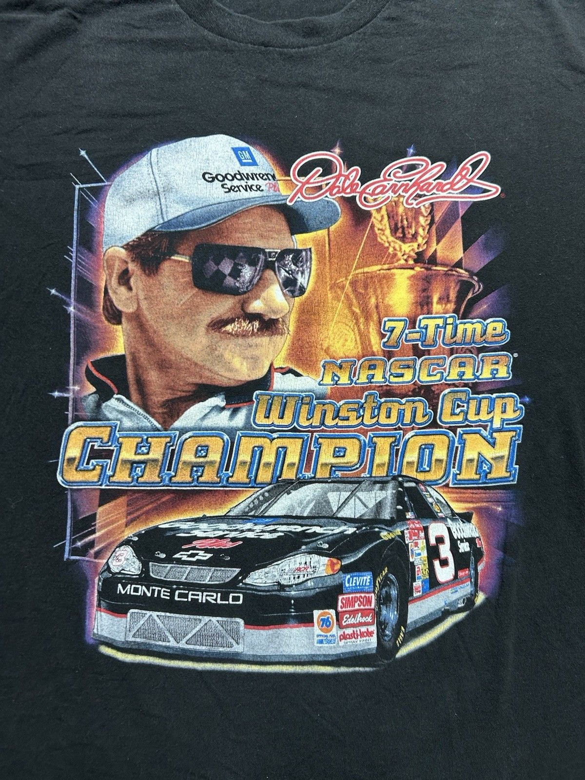 Vintage Vtg t shirt Dale Earnhardt nascar Winston cup double side XL Size US XL / EU 56 / 4 - 2 Thumbnail