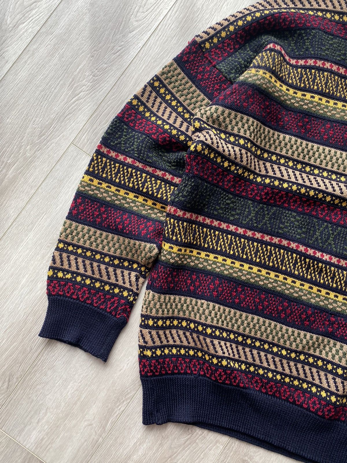 Lacoste × Vintage Vintage 90s 00s Lacoste Wool Knit Boxy Sweater Size US XL / EU 56 / 4 - 4 Thumbnail