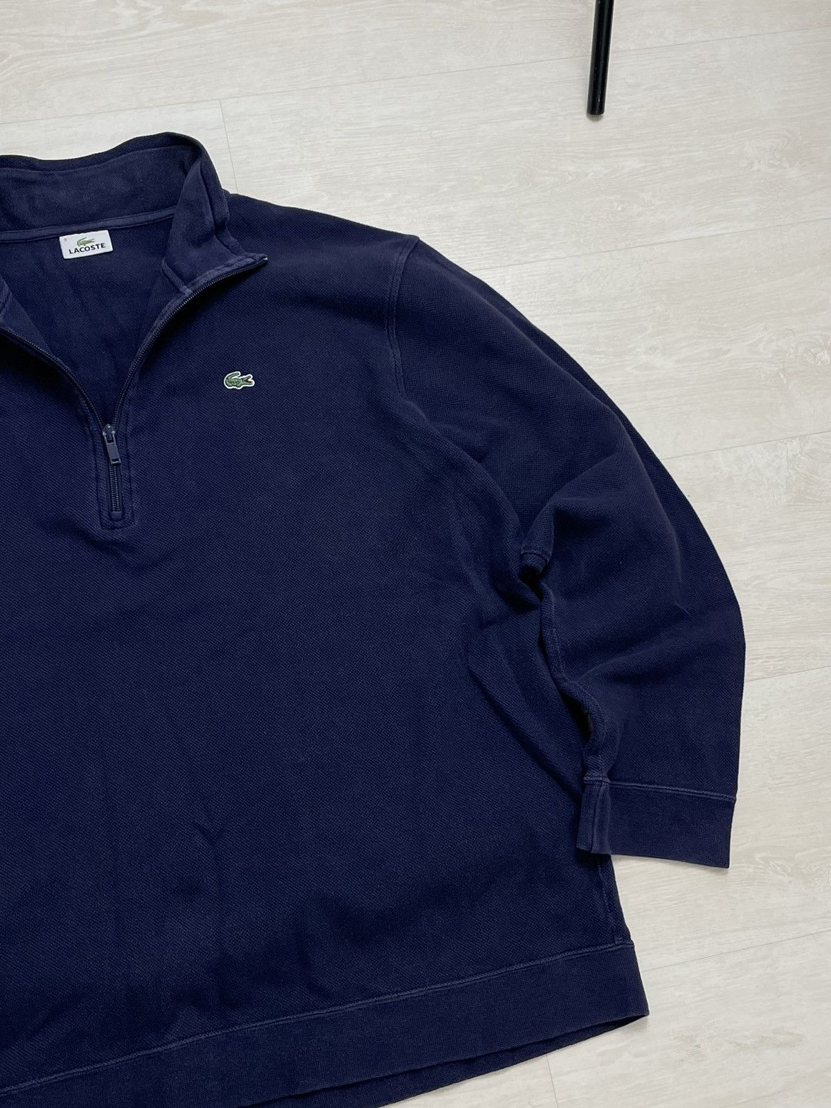 Lacoste × Vintage Lacoste Vintage 90’s Sweater Knit Baggy Fit Hooded Luxury Size US XXL / EU 58 / 5 - 3 Thumbnail