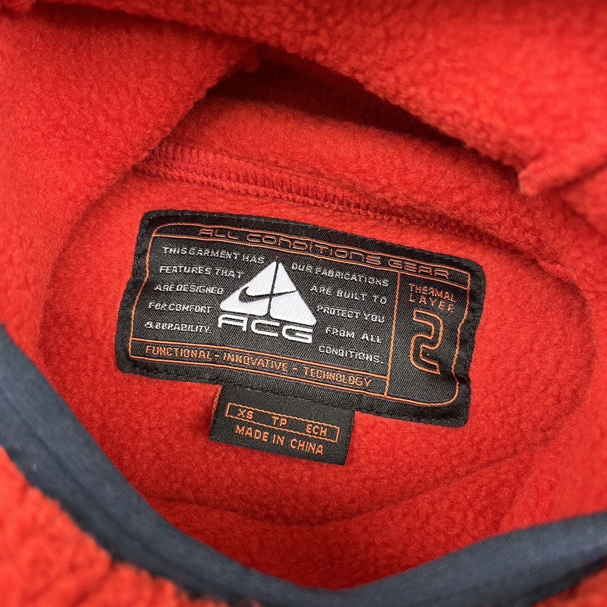 Nike ACG RARE‼️ Vintage 90s Nike ACG Ninja Fleece Sherpa Hoodie Jacket Size US S / EU 44-46 / 1 - 11 Thumbnail