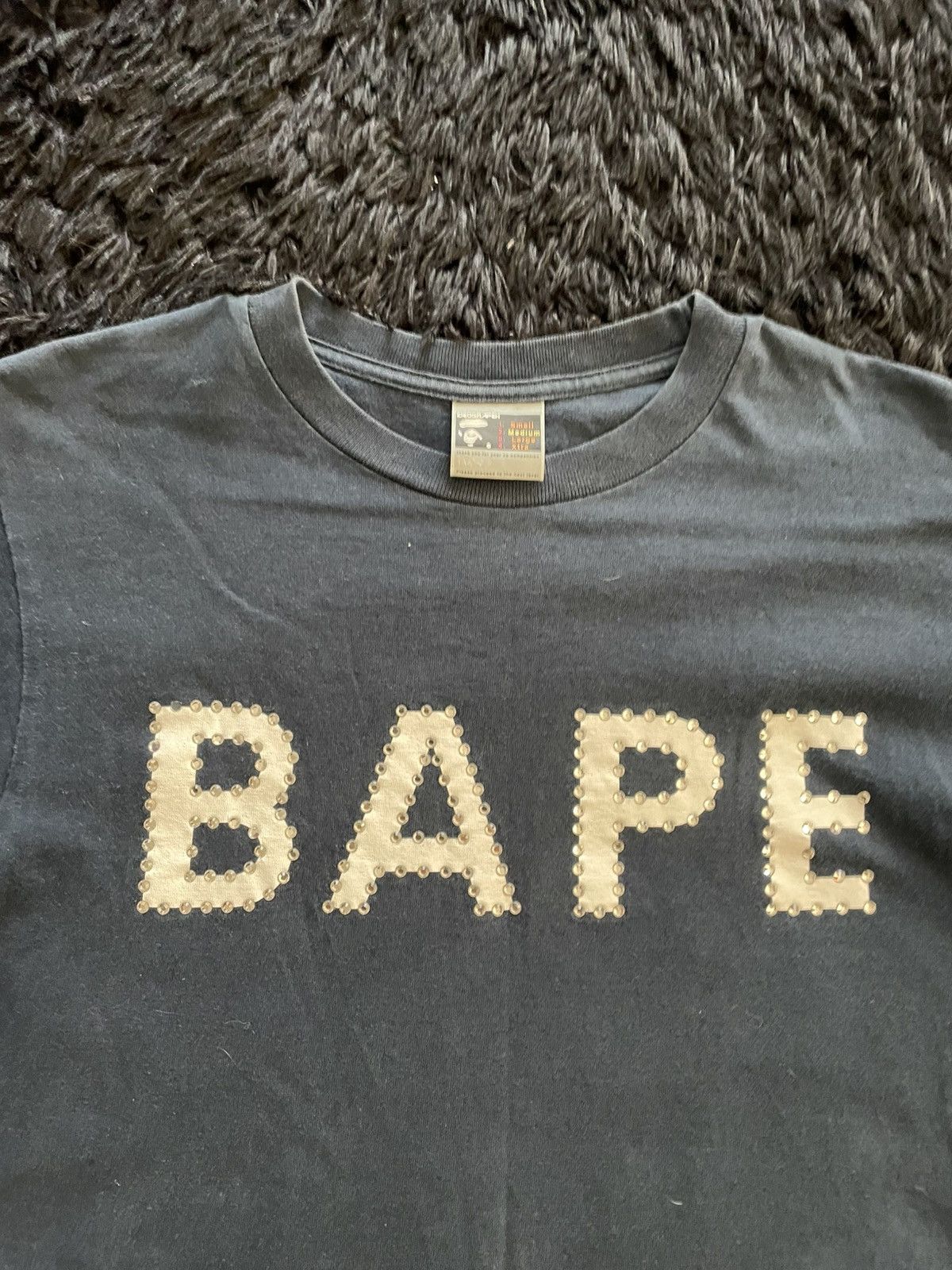 Bape Bape Crystal Stone Logo Tee Size US M / EU 48-50 / 2 - 2 Thumbnail