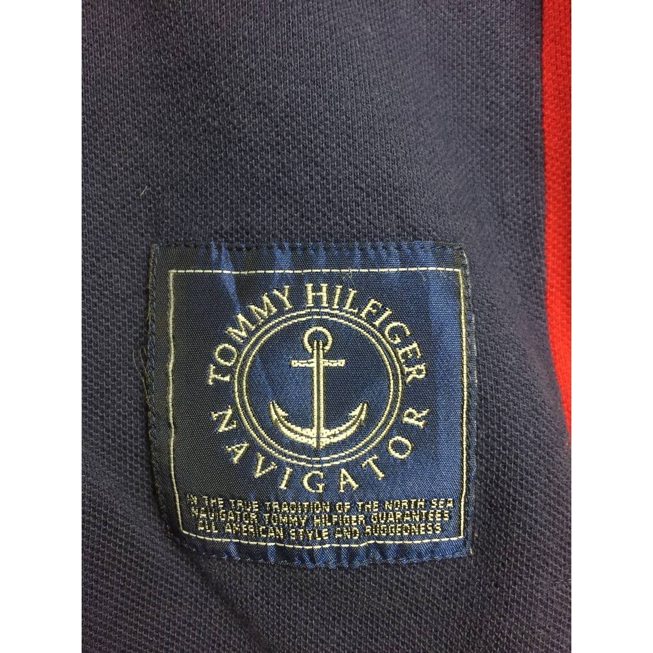 Tommy Hilfiger Vtg Tommy Hilfiger Navigator Color Block Longsleeve Polo Tee Size US S / EU 44-46 / 1 - 6 Thumbnail