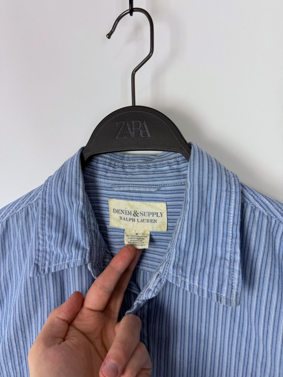 Denim & Supply Ralph Lauren Denim&Supply Ralph Lauren Blue Stripe Western Button Down Size US M / EU 48-50 / 2 - 4 Thumbnail