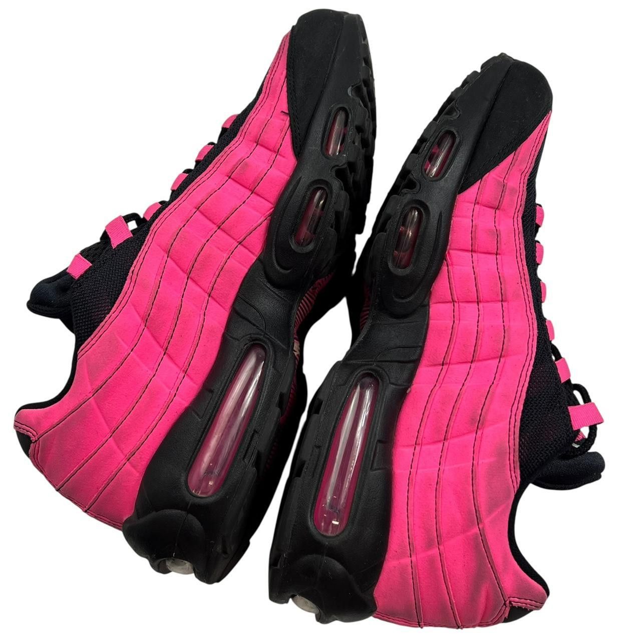 Nike Nike Air Max 95 Black Pink Blast - Size US 10.5 / EU 44.5 Size US 10.5 / EU 43-44 - 8 Thumbnail