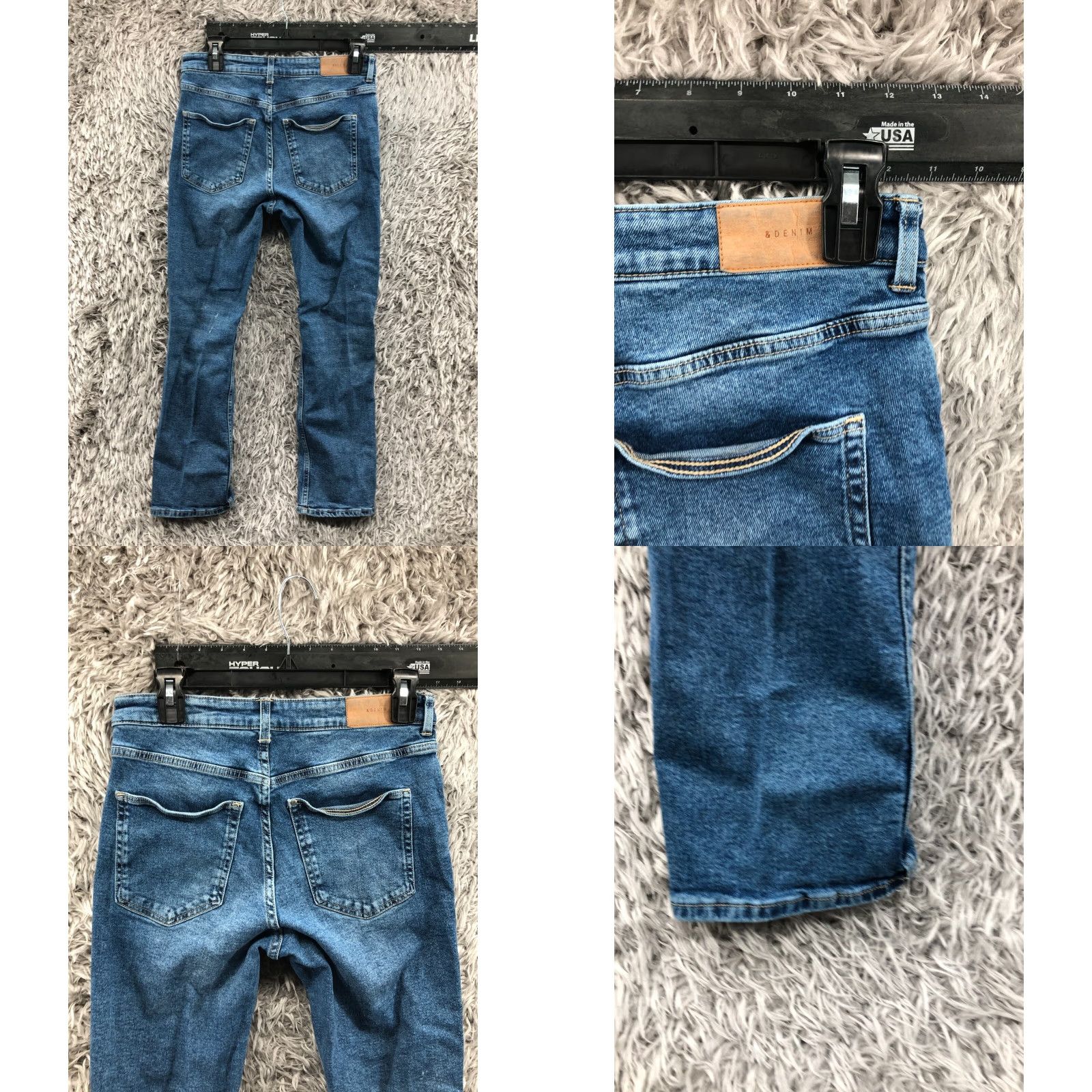 H&M H&M Jeans Regular Size 6 Womens Medium Wash Blue Ankle Rise Mid 8.5-10.5 In Denim Pocket Zipper Button Belt Loops 5-Pocket Style VINTAGE? Size 28" / US 6 / IT 42 - 8 Thumbnail