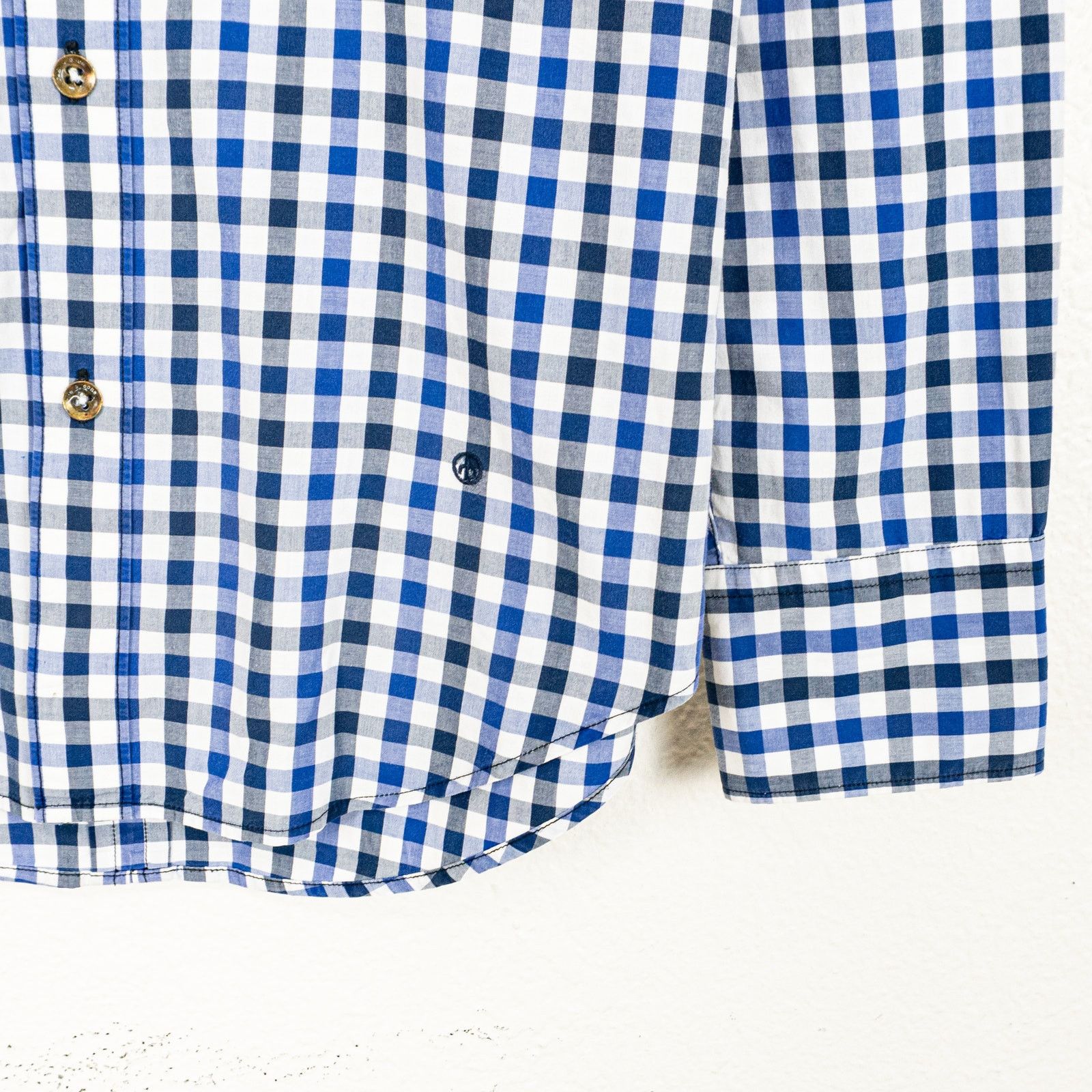 Rag & Bone Rag & Bone Men's Slim Fit Button Down Shirt Blue Gingham Size US XS / EU 42 / 0 - 4 Thumbnail