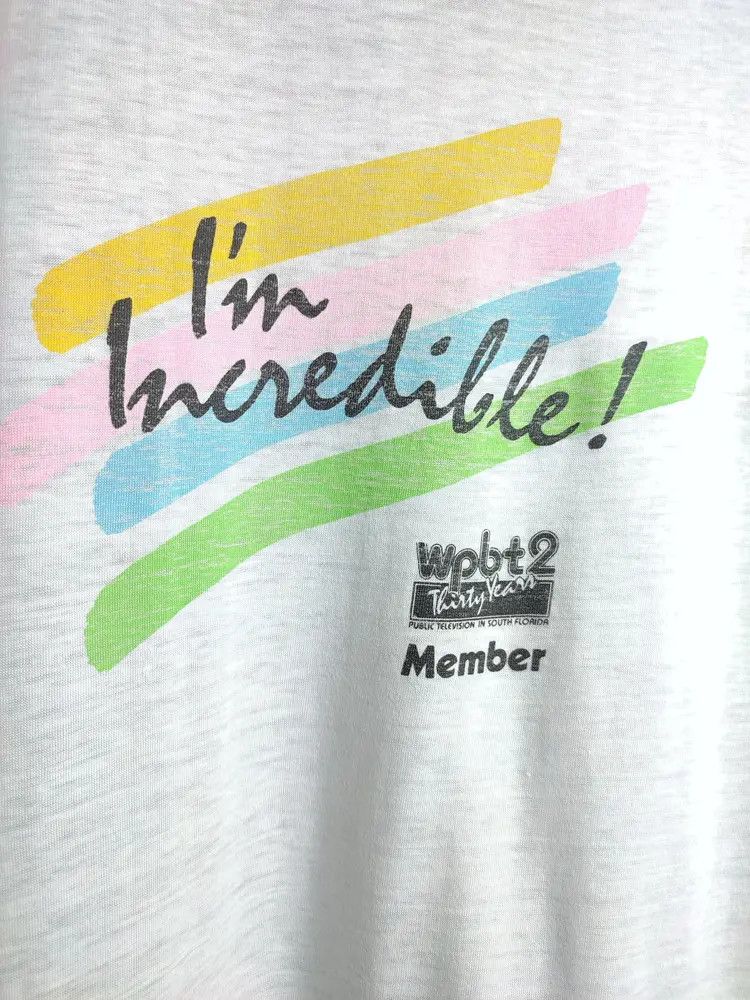 Garbage TV Vintage 80's Incredible television Florida t-shirt wpbt2 Size US L / EU 52-54 / 3 - 1 Thumbnail