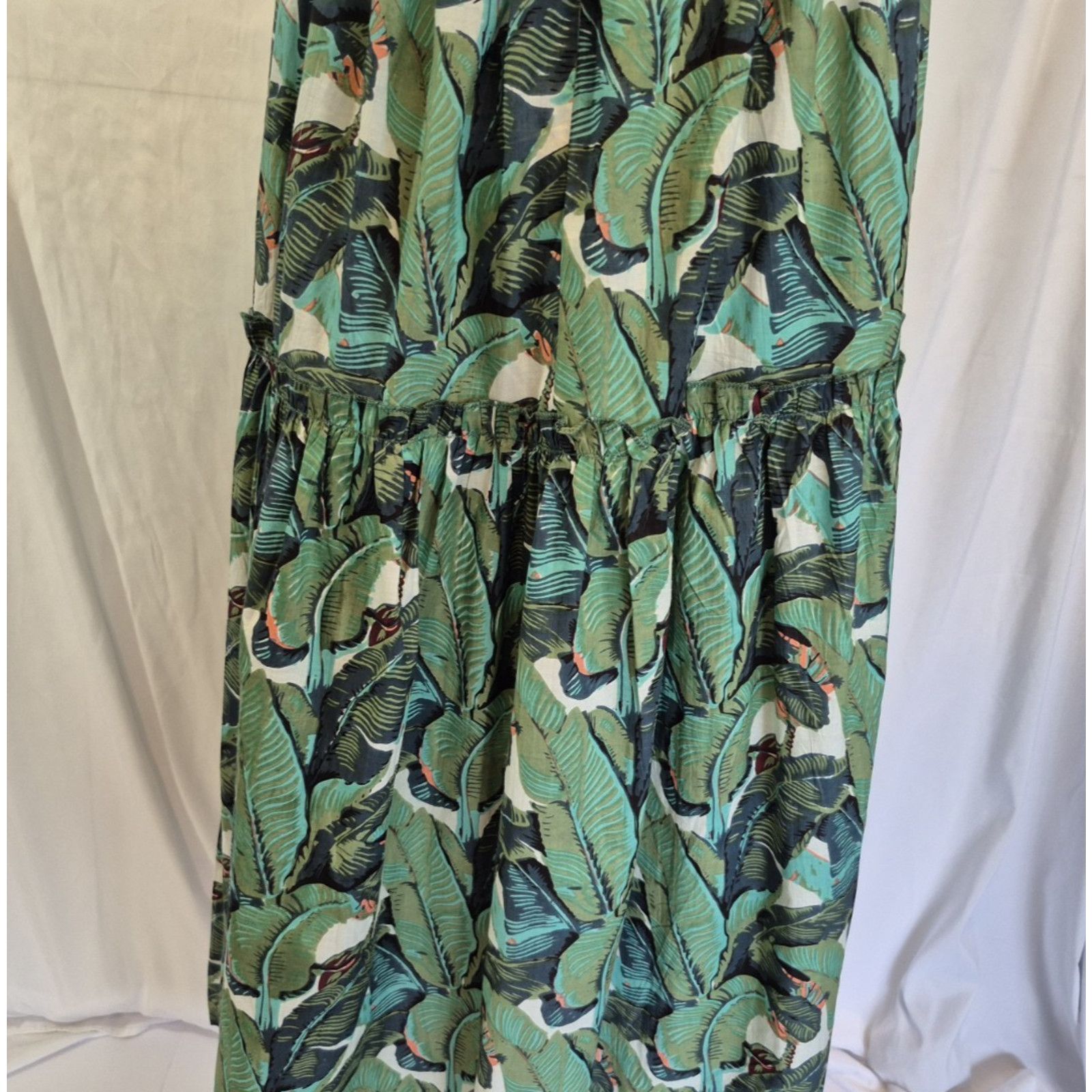 Other New India Collection Tropical Hand Blocked Med Cotton Dress Size M / US 6-8 / IT 42-44 - 6 Thumbnail
