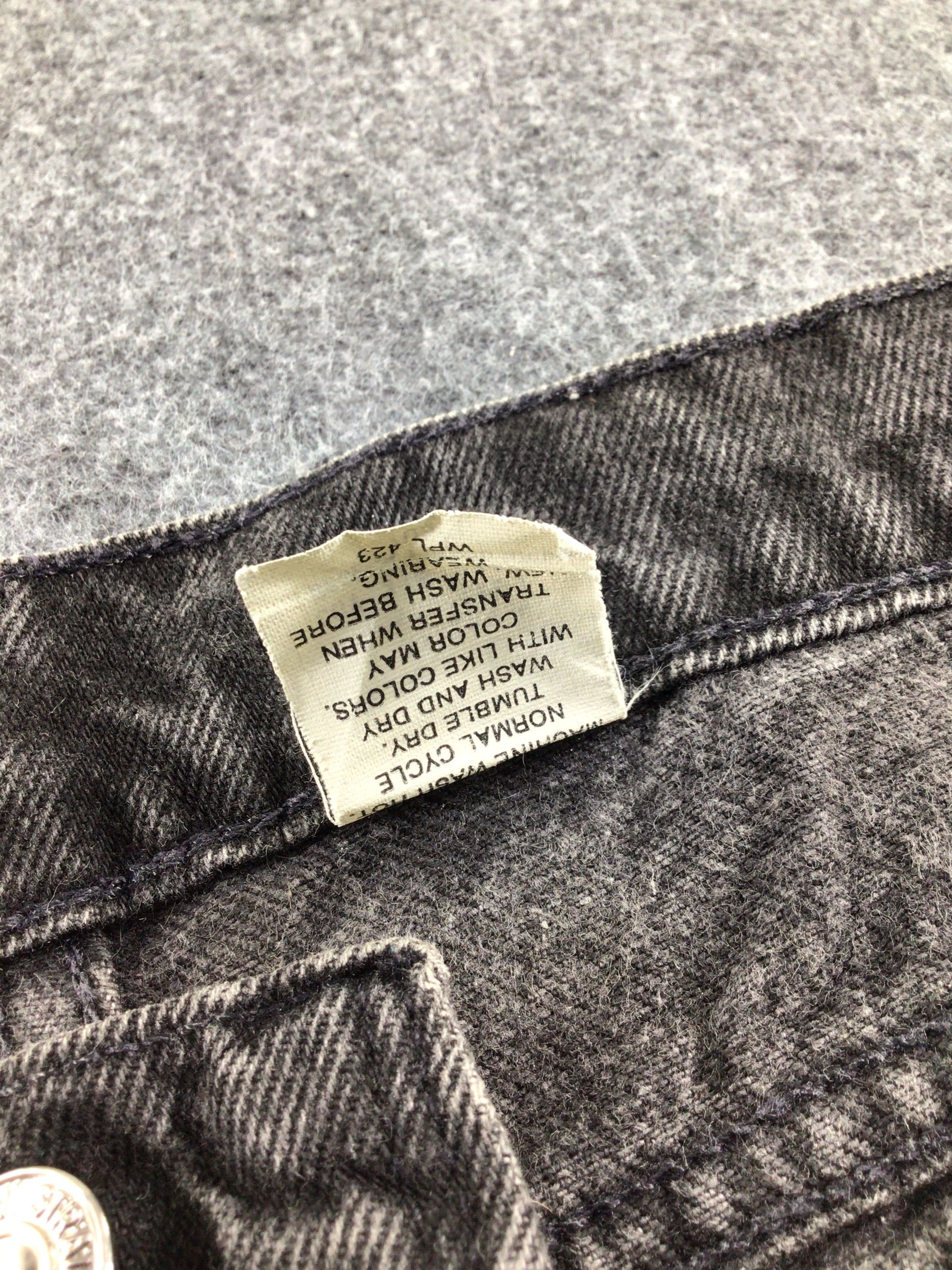 Levi's × Vintage Vintage Levis 550 Jeans Orange Tab Faded Black Denim -J325 Size US 37 - 8 Thumbnail