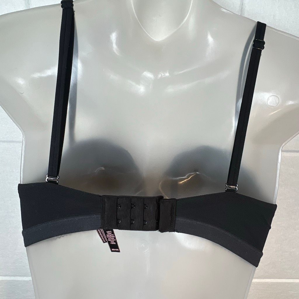 Victoria's Secret Victoria’s Secret Very Sexy Black Mesh Overlay Push-Up Bra 32D E70 Size ONE SIZE - 5 Thumbnail