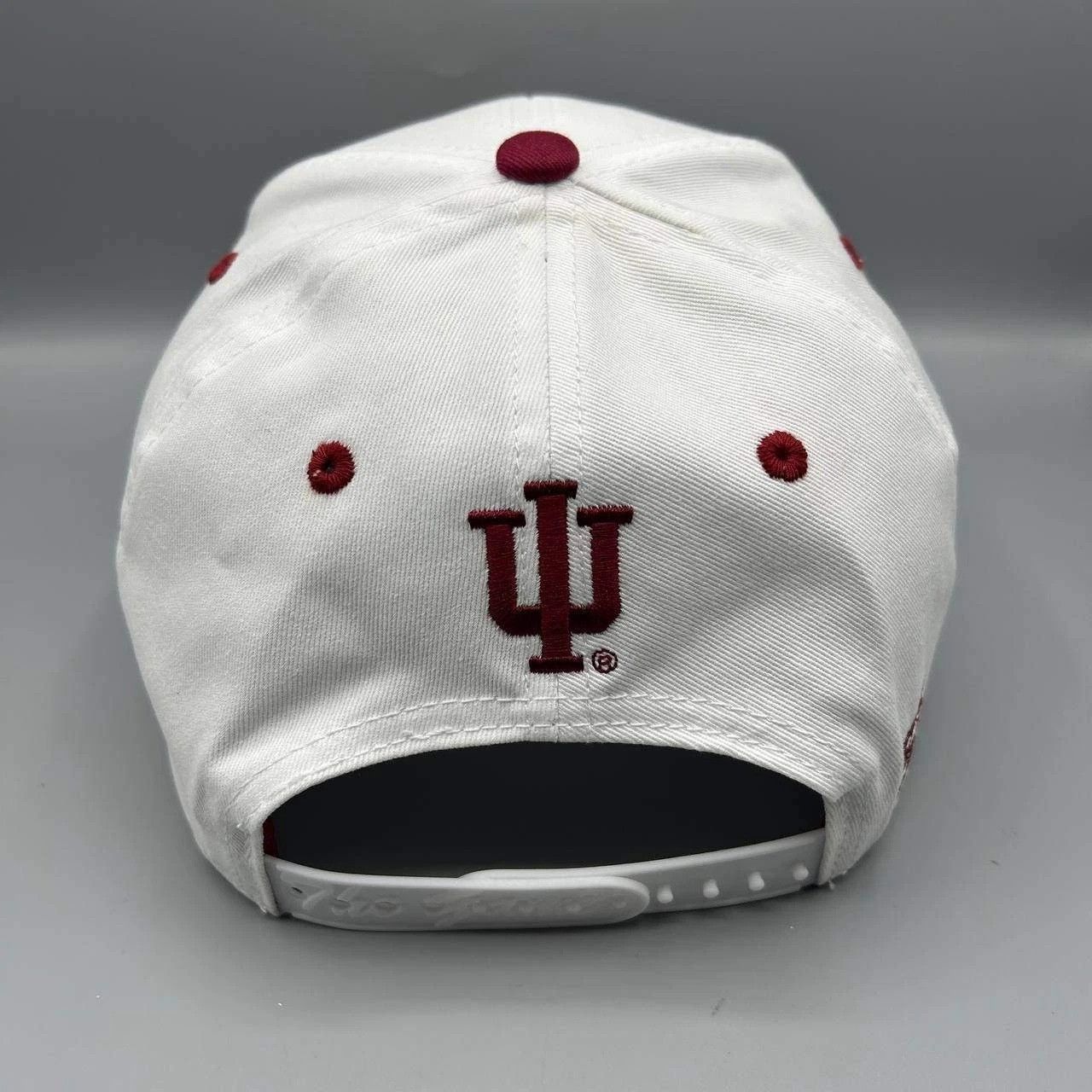 The Game Vintage Indiana Hoosiers Hat Men White NCAA Snap Back Cotton Size ONE SIZE - 6 Thumbnail