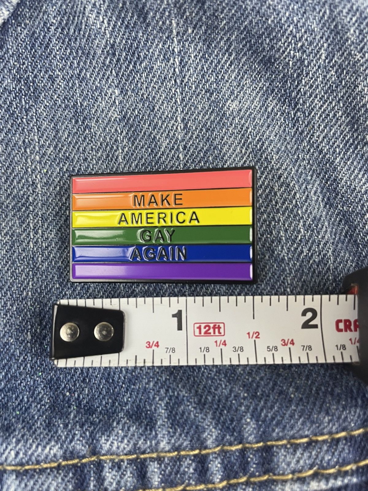 Other LGBTQ MAGA Enamel Pin Size ONE SIZE - 2 Thumbnail