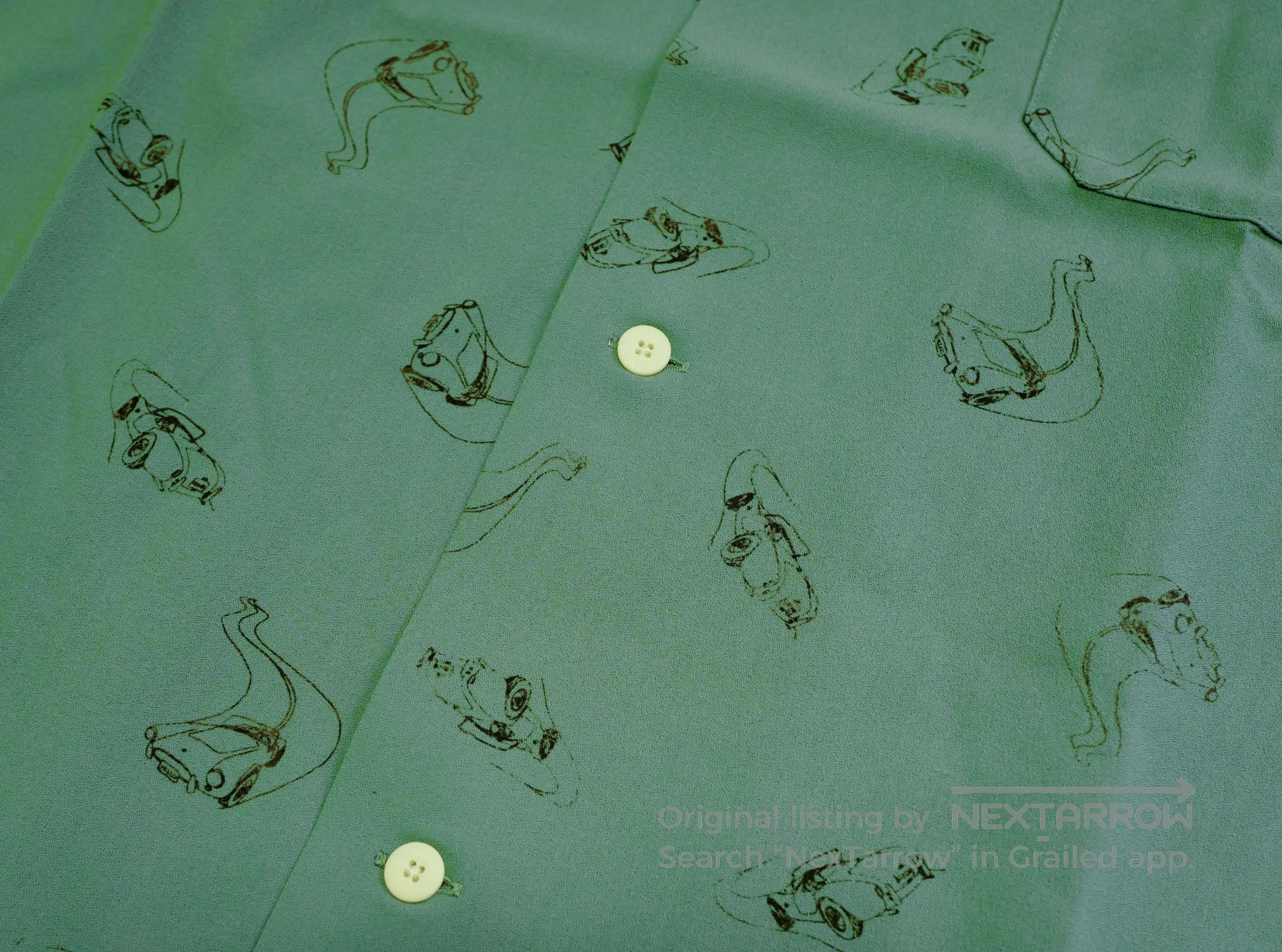 Visvim visvim Harmon S/S Roadster Shirt in Green. Size US S / EU 44-46 / 1 - 3 Thumbnail