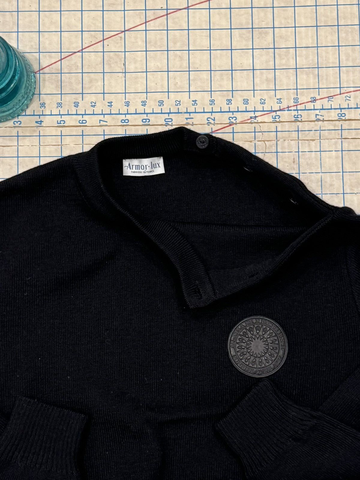 Armor-Lux Armor-Lux Men’s Sailor Sweater Black Fits Size Large Size US L / EU 52-54 / 3 - 6 Thumbnail