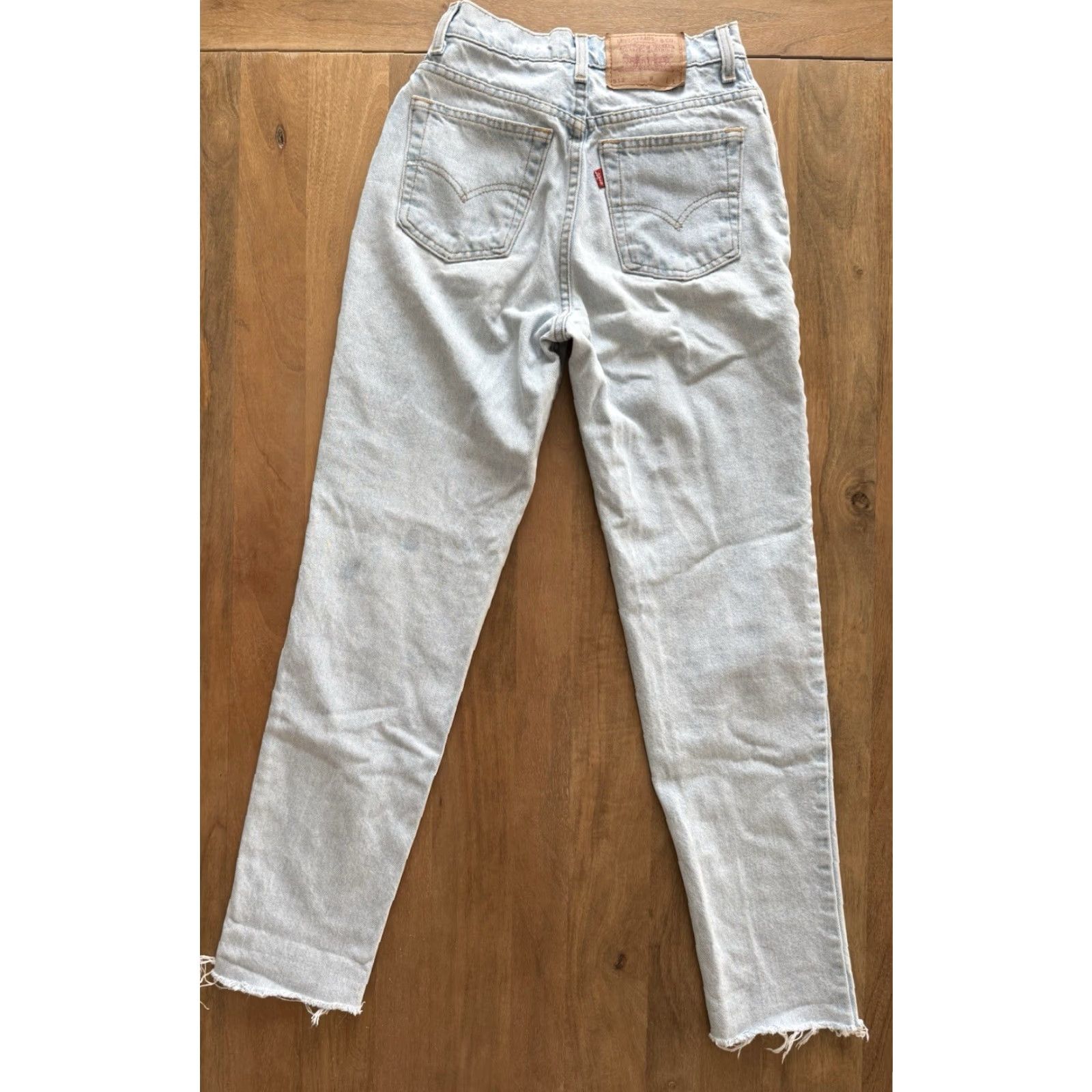 Levi's VINTAGE Levi's 512 Slim Jeans Womens Size 5 Long 25x30 Denim Blue 80s 90s Retro Logo City Size 27" / US 4 / IT 40 - 2 Thumbnail