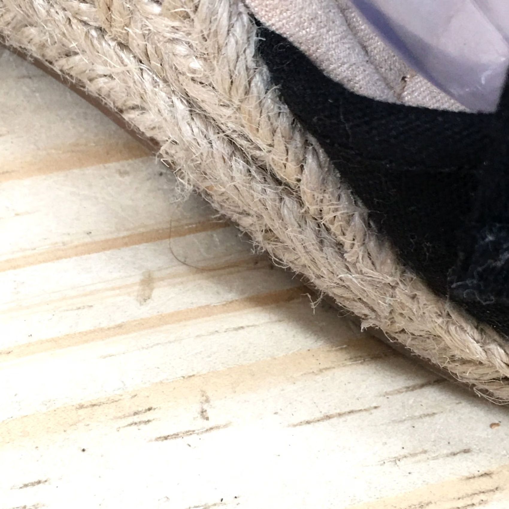 Vintage Kelly & Katie Womens 11 M Espadrille Wedge Heels Platform Sandals Black Size US 11 / IT 41 - 4 Thumbnail