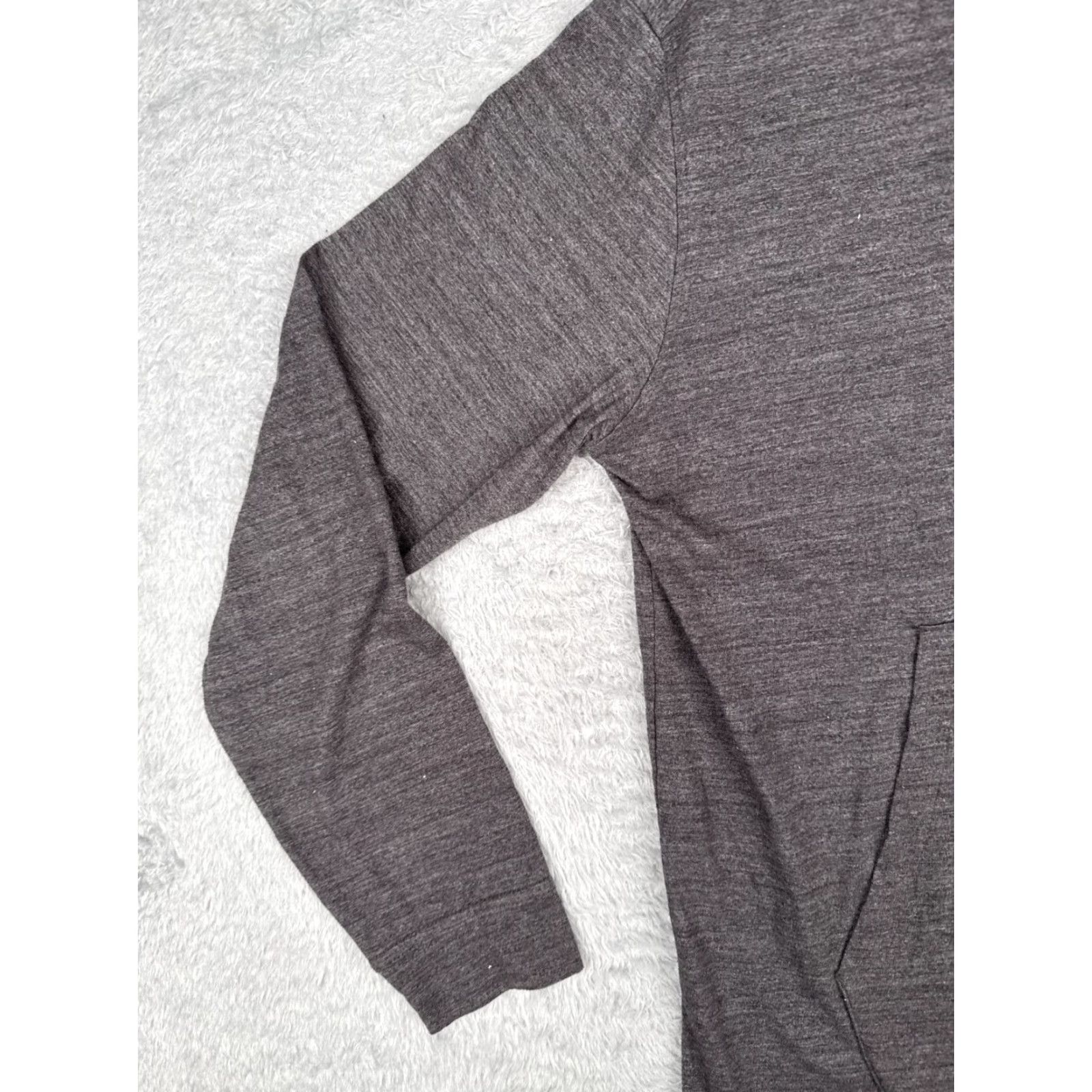 The North Face VINTAGE The North Face Jacket Men Large Gray Heather Jersey Fabric Hood Cotton Tri-Blend Size US L / EU 52-54 / 3 - 5 Thumbnail