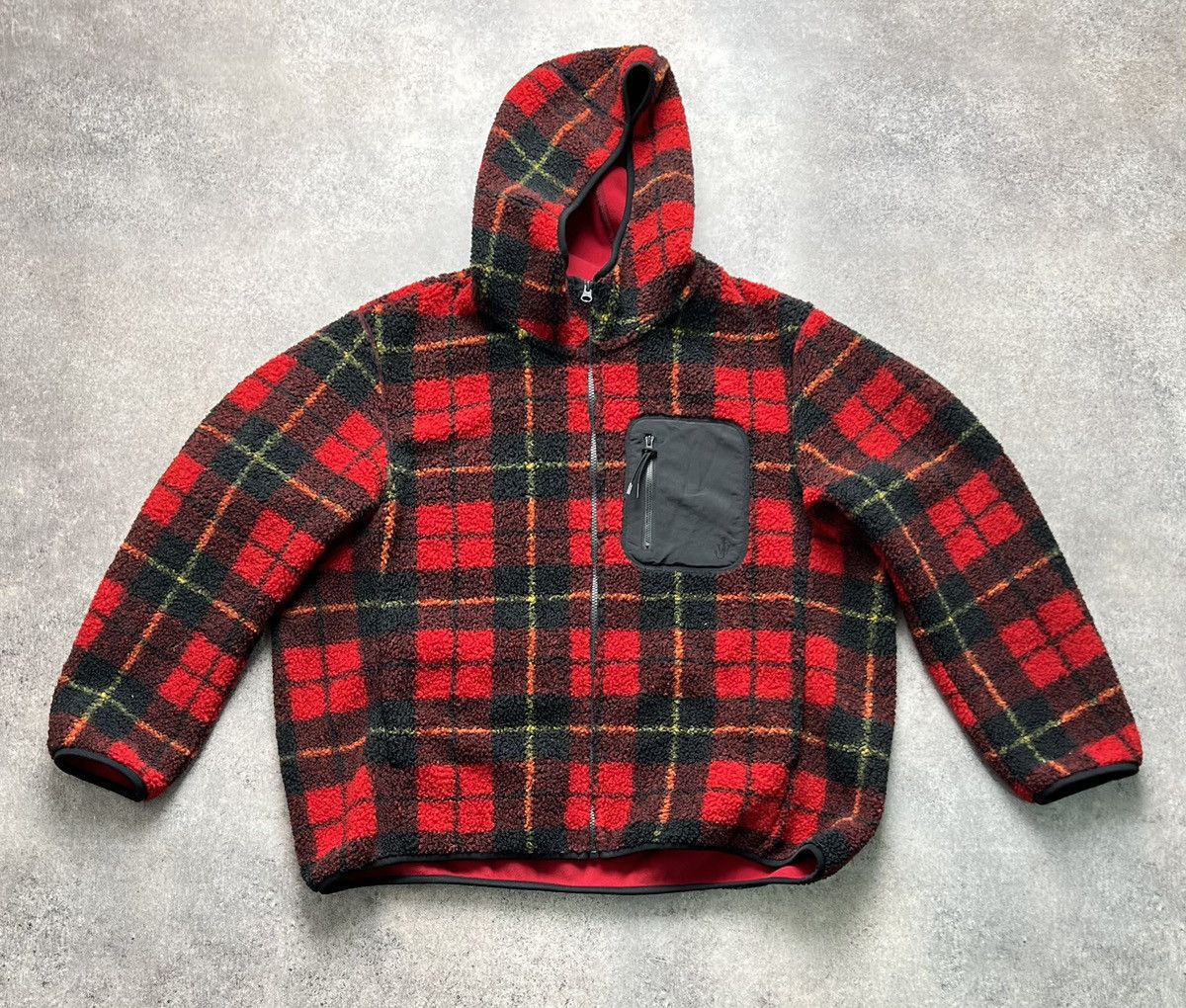 image of J W Anderson x Uniqlo J.w.anderson X Uniqlo Fleece Jacket in Red, Men's (Size XL)