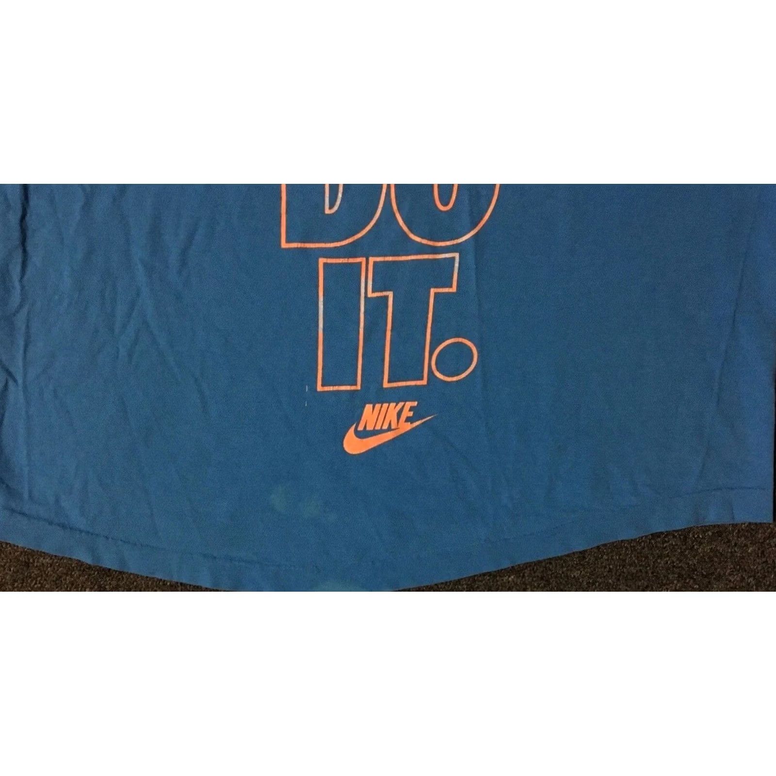 Nike Nike Tank Top S M USA Swoosh 80s 90s Vintage Grunge Hip Hop Just Do It Blue Sleeveless T-Shirt Men Size US S / EU 44-46 / 1 - 3 Thumbnail