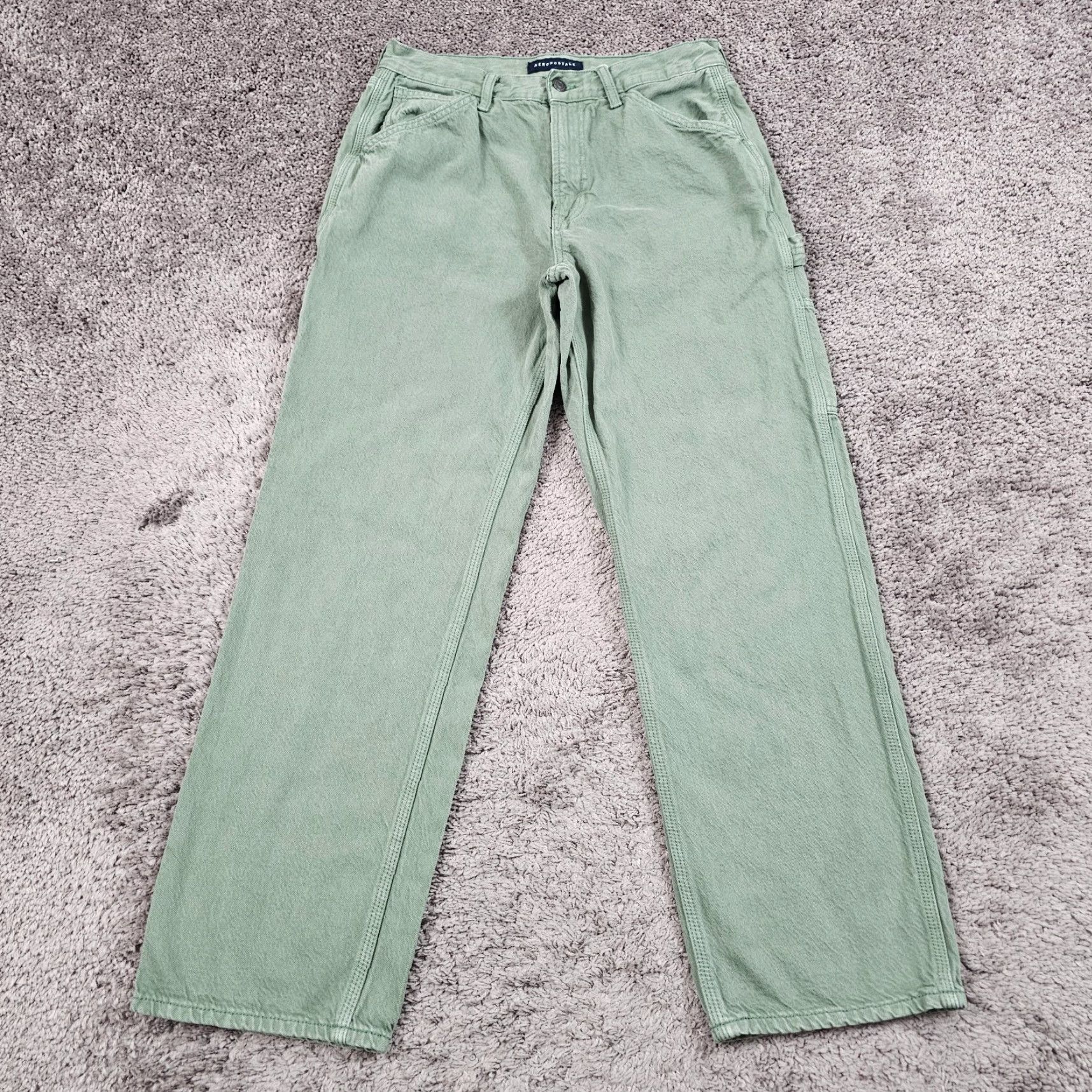 Vintage VINTAGE Aéropostale Jeans Mens 29x29 Light Wash Straight Denim 90s Casual Mens Size US 29 - 2 Thumbnail