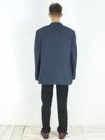 Ermenegildo Zegna × Vintage Blazer UK 46 US Jacket Striped Suit EU 56 Sport Coat XL Size 46R - 7 Thumbnail