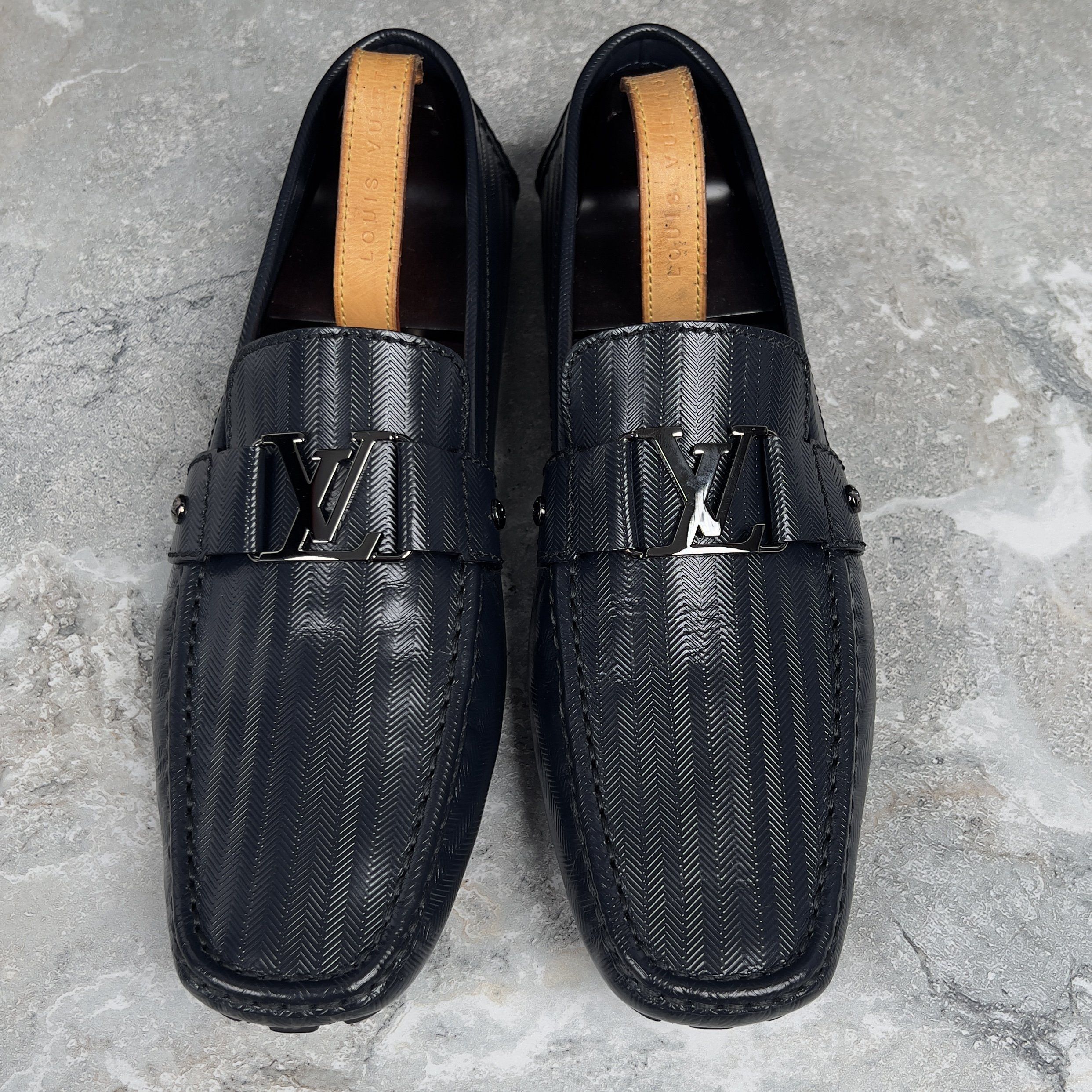 Louis Vuitton Louis Vuitton Monte Carlo Moccasins Glazed Leather Size US 12.5 / EU 45-46 - 6 Thumbnail