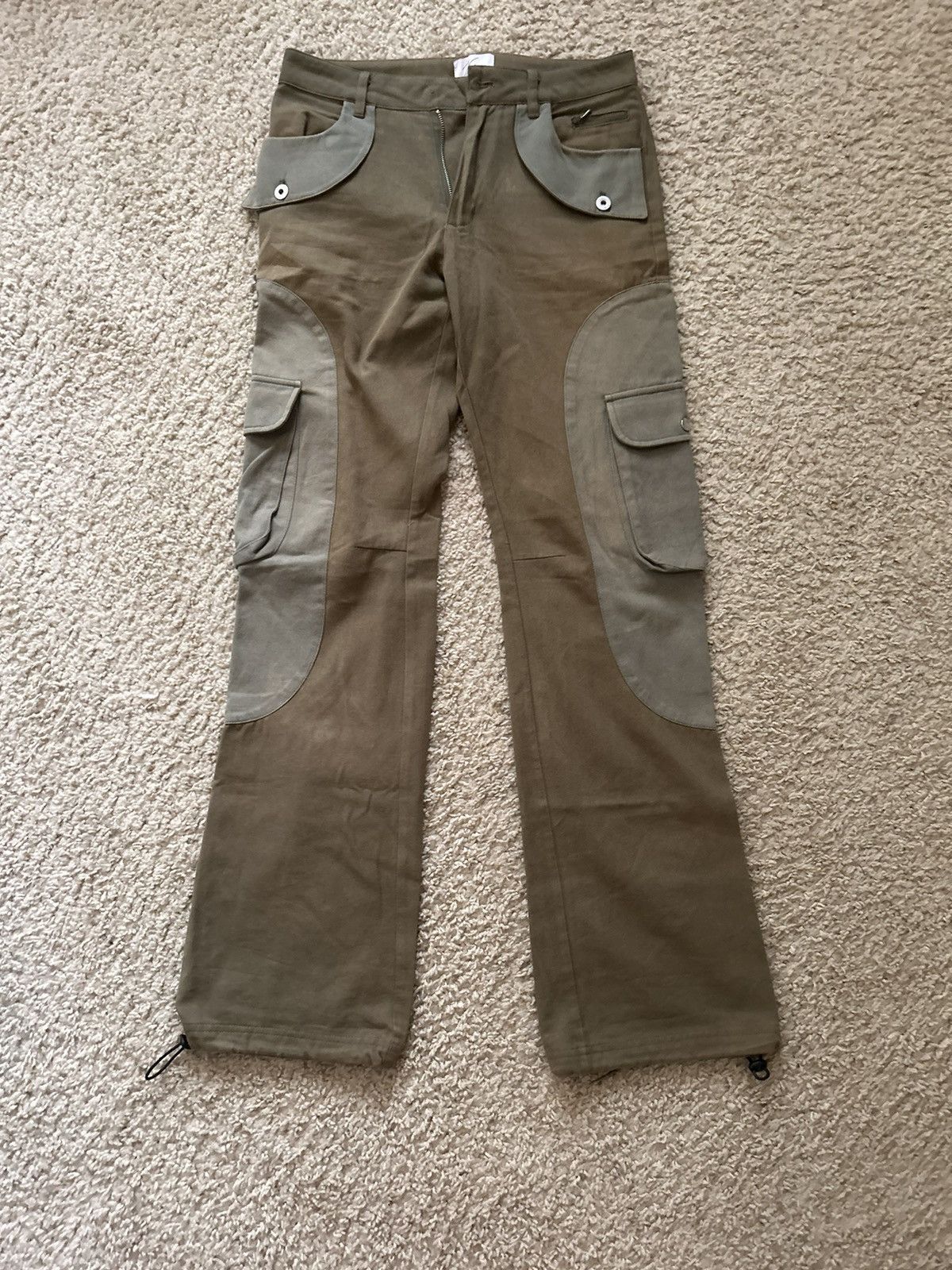 Designer VALE LIVES Cargo Zip Fly Pants Streetwear Size US 30 / EU 46 - 1 Thumbnail