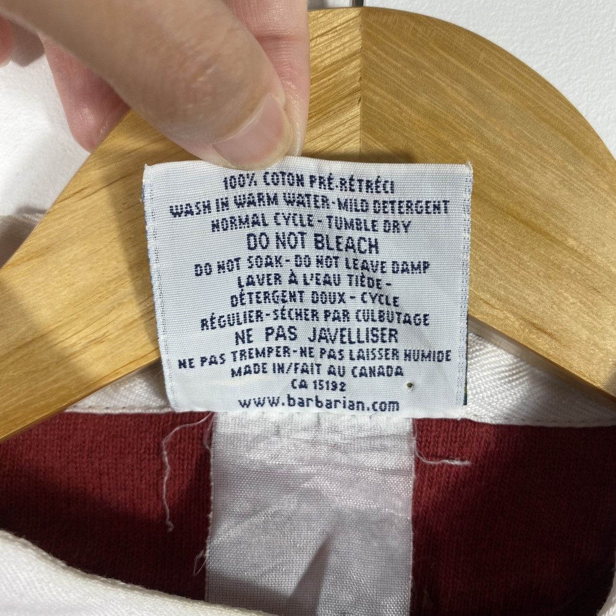 Barbarian Vintage BARBARIAN RUGBY WEAR Red Longsleeve Shirt Size US M / EU 48-50 / 2 - 7 Thumbnail