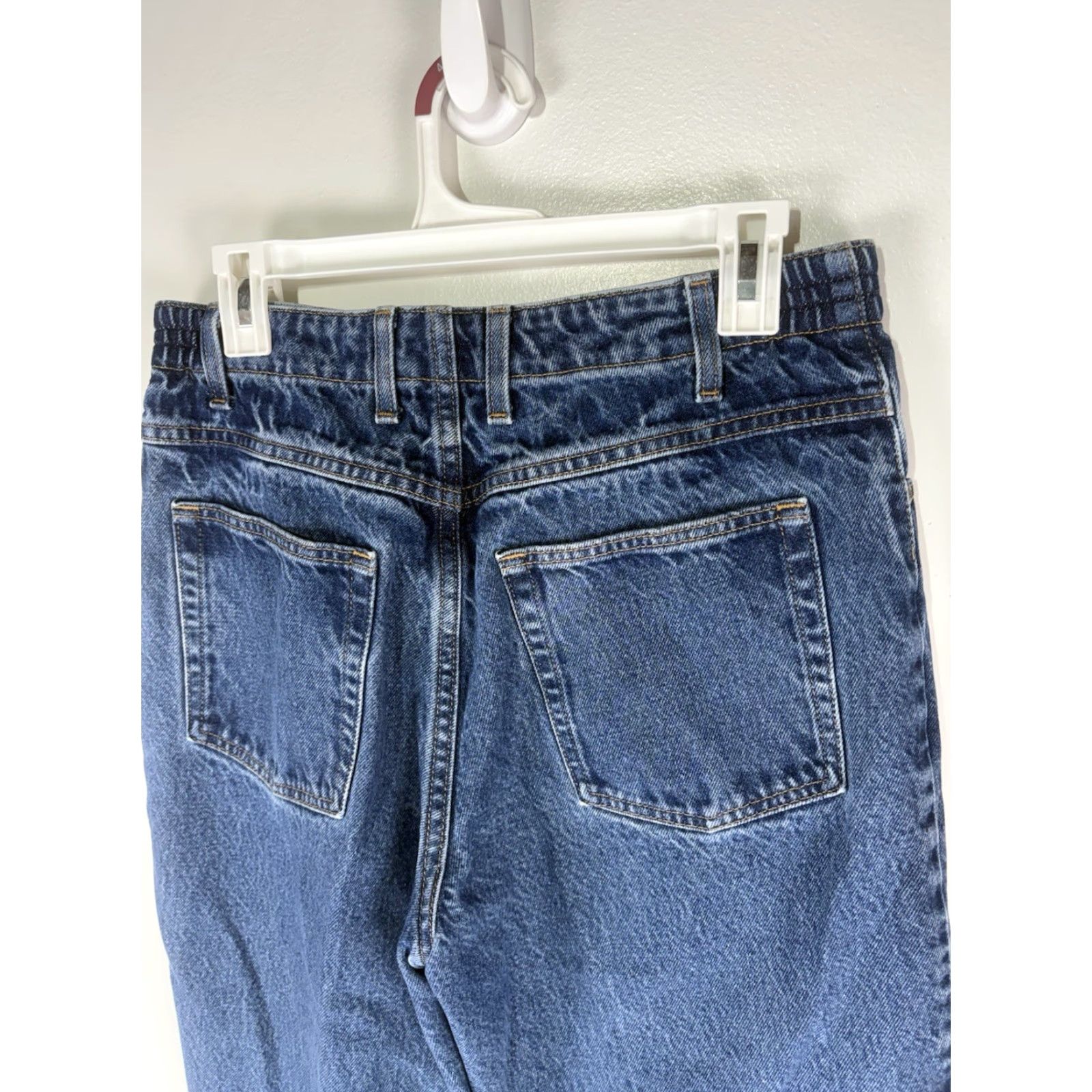 Vintage VINTAGE LL Bean Women's High-Rise Jeans 12P Blue 90s Retro Cotton Capris Size 34" / US 12 / IT 48 - 5 Thumbnail
