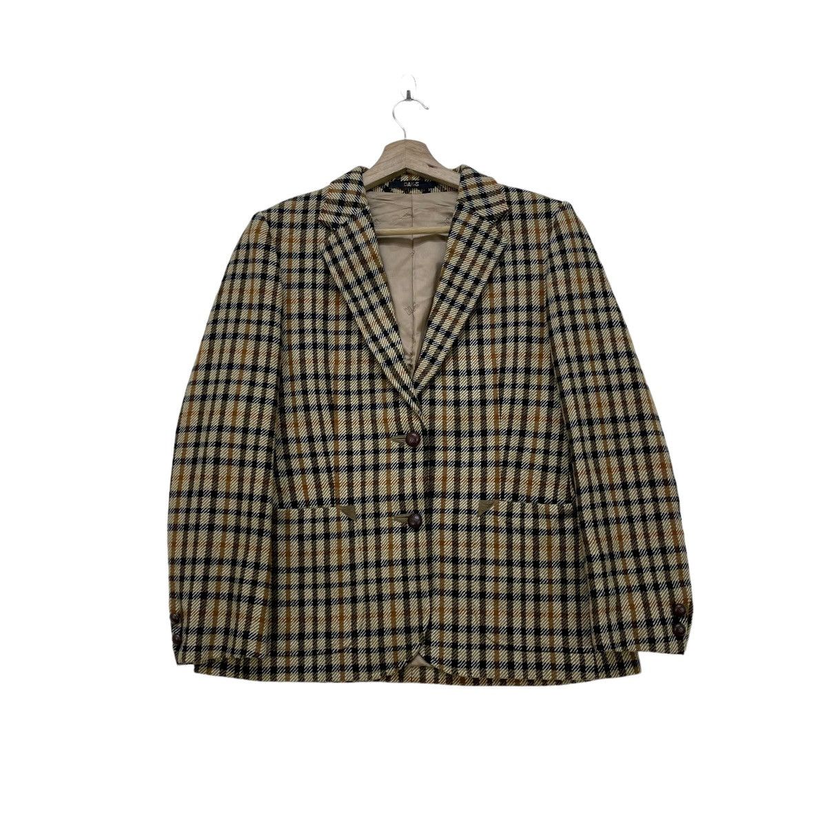 DAKS Daks London Checked Casual Jacket Size S / US 4 / IT 40 - 2 Thumbnail
