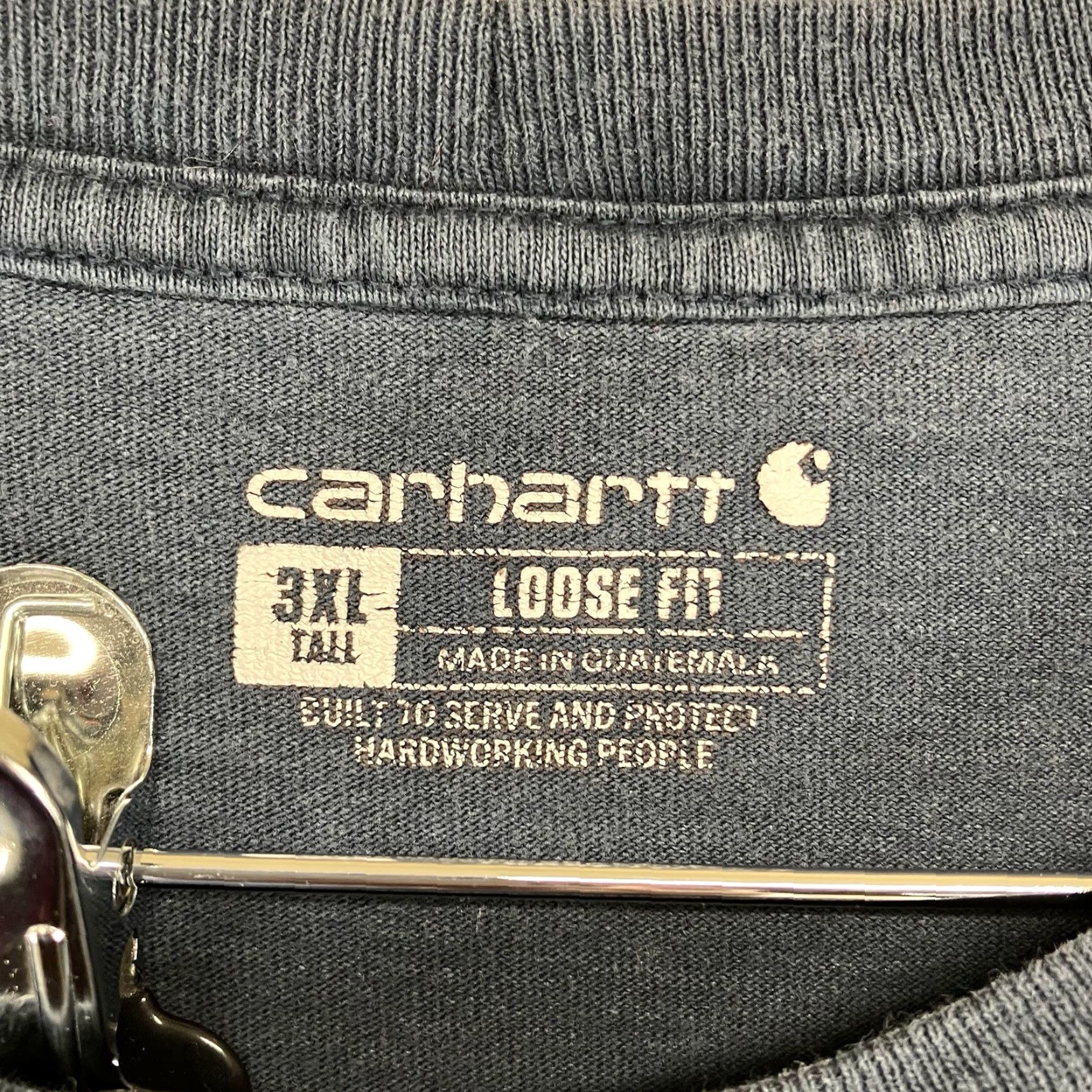 Carhartt Carhartt Mens 3XLT TALL Short Sleeve T-Shirt Navy Blue Cotton Crewneck Logo All Seasons Heavyweight Relaxed Fit Big & Tall Size US XXL / EU 58 / 5 - 3 Thumbnail