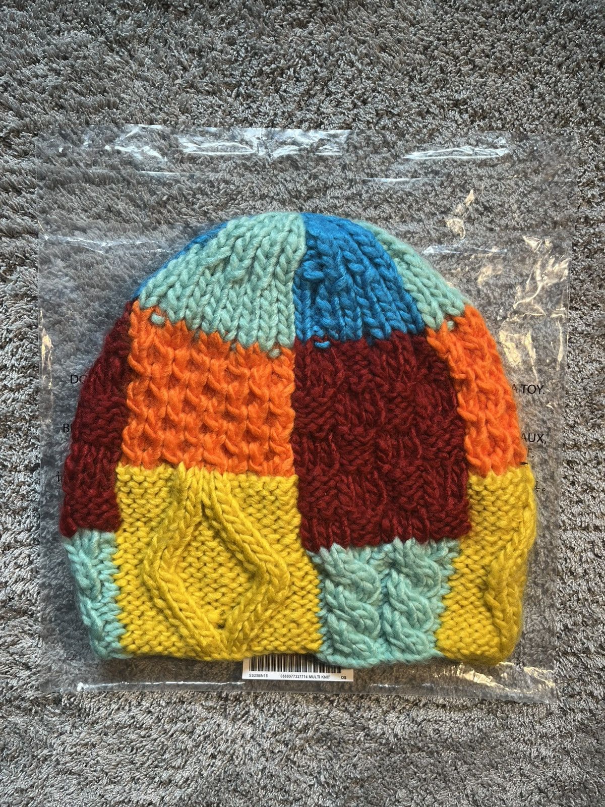Supreme Supreme block knit beanie multicolor | Grailed