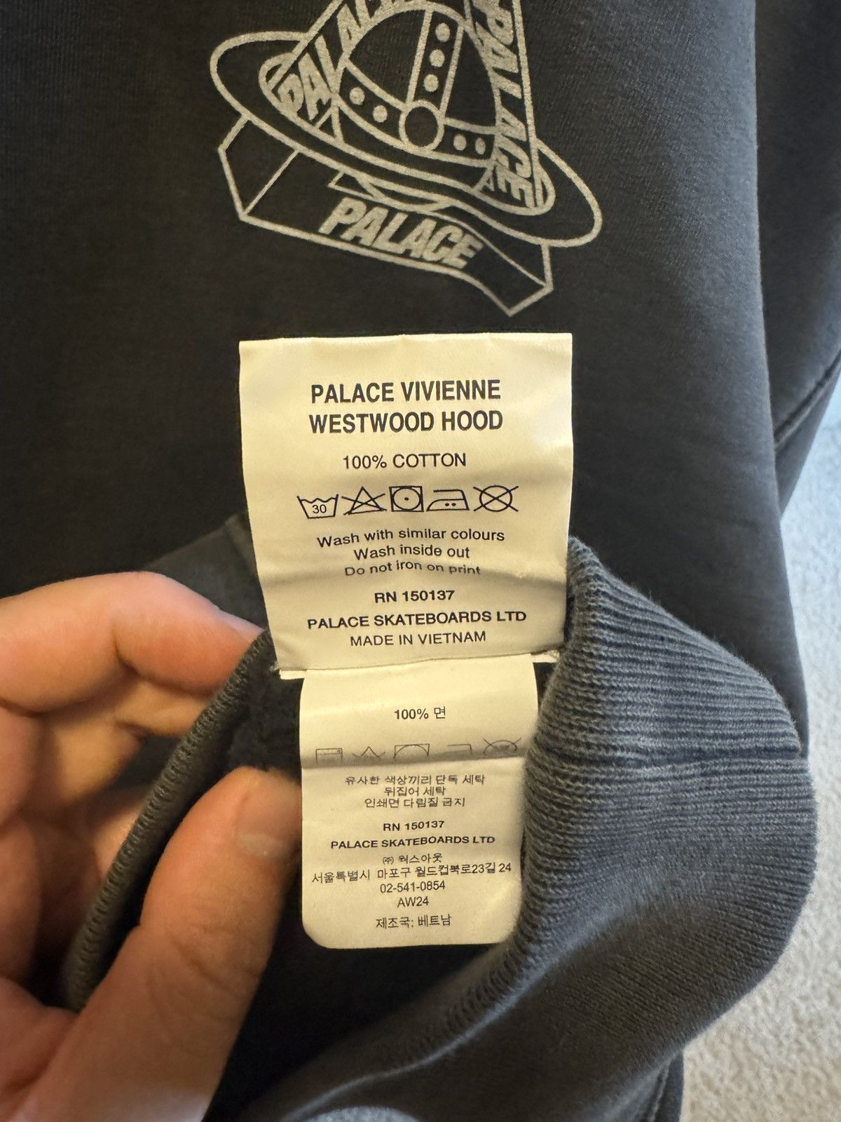 Palace × Vivienne Westwood PALACE VIVIENNE WESTWOOD HOODIE BLACK Size US M / EU 48-50 / 2 - 3 Thumbnail