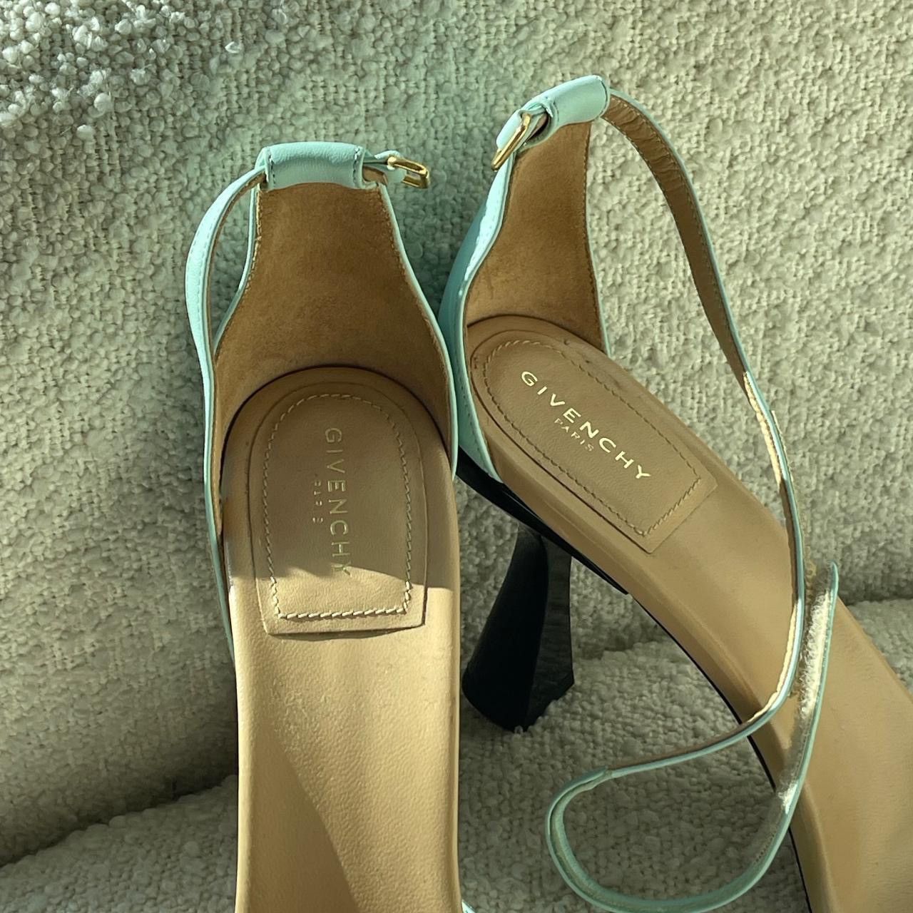 Givenchy GIVENCHY WOMEN'S CARENE ANKLE STRAP SANDALS IN AQUA MARINE Size US 9 / IT 39 - 5 Thumbnail